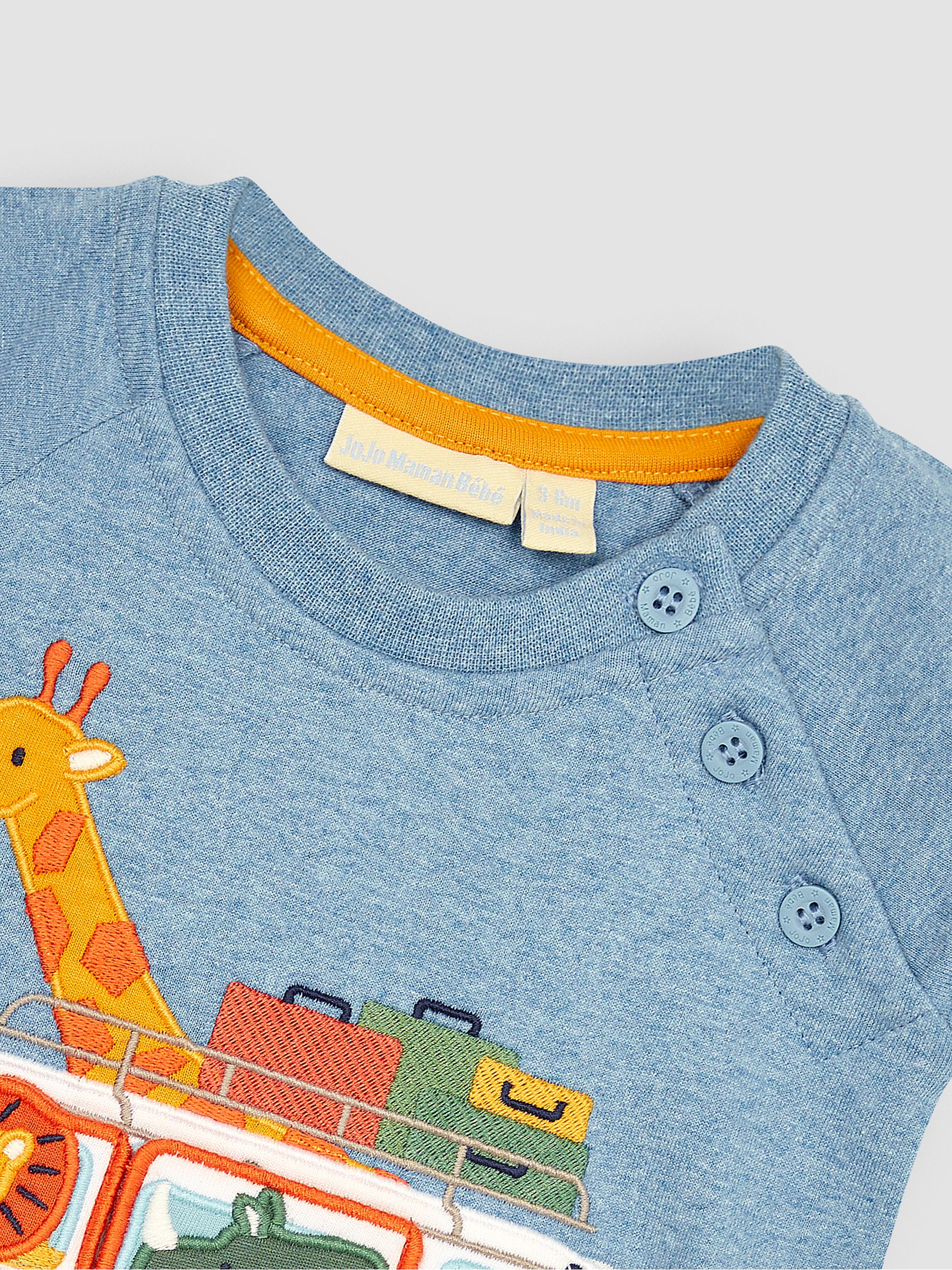 Blue Safari Appliqué Romper - Image 3 of 3