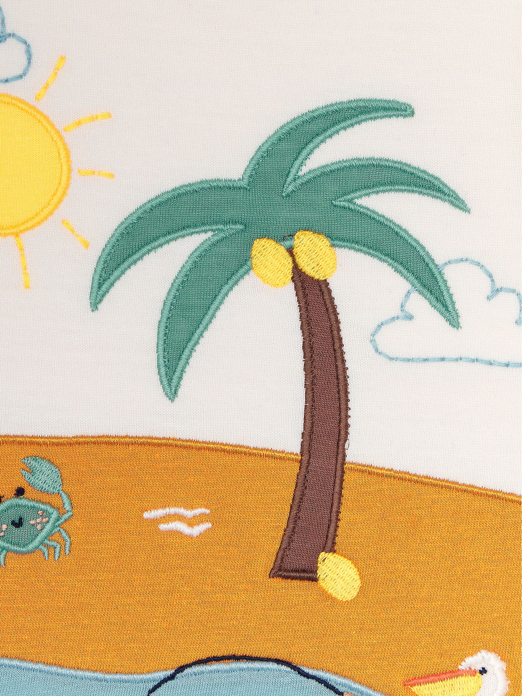 Ecru Beach Scene T-Shirt - Image 3 of 3
