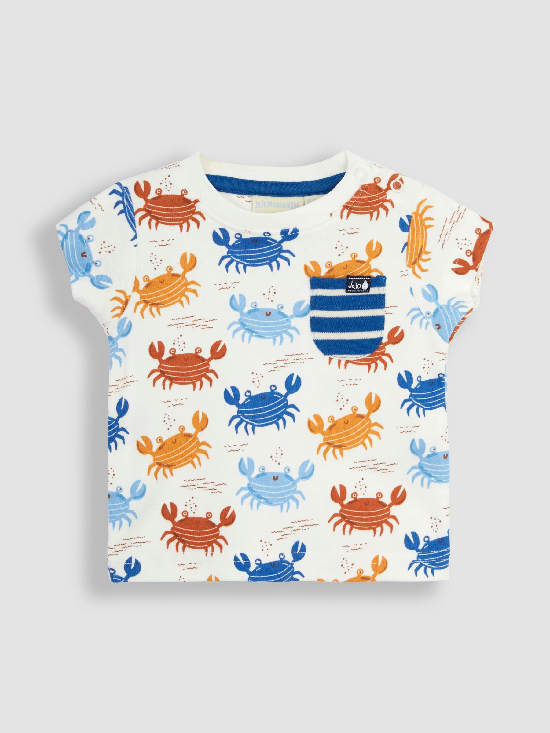 Natural Crab Printed T-Shirt & Shorts Set - Image 2 of 3