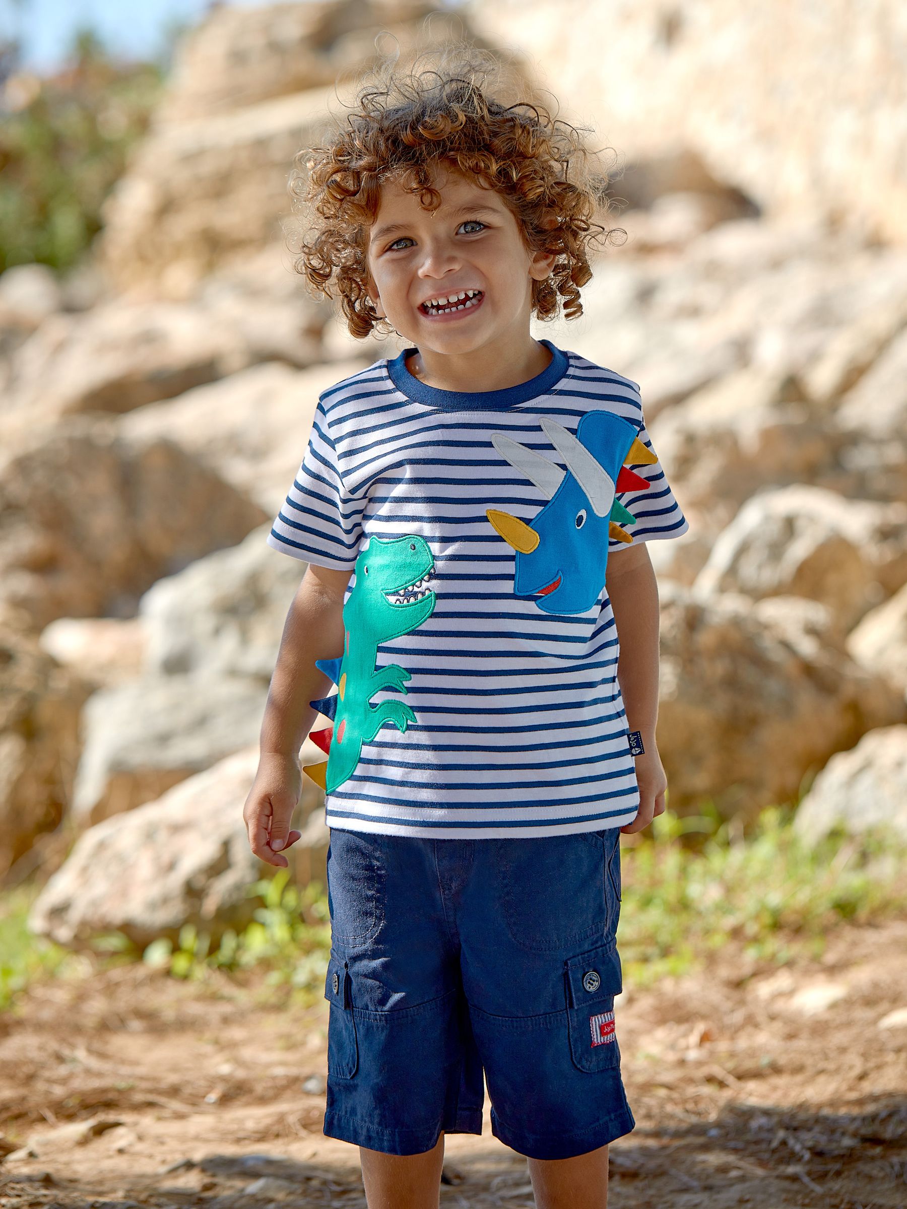 Navy Blue Cargo Shorts - Image 1 of 4