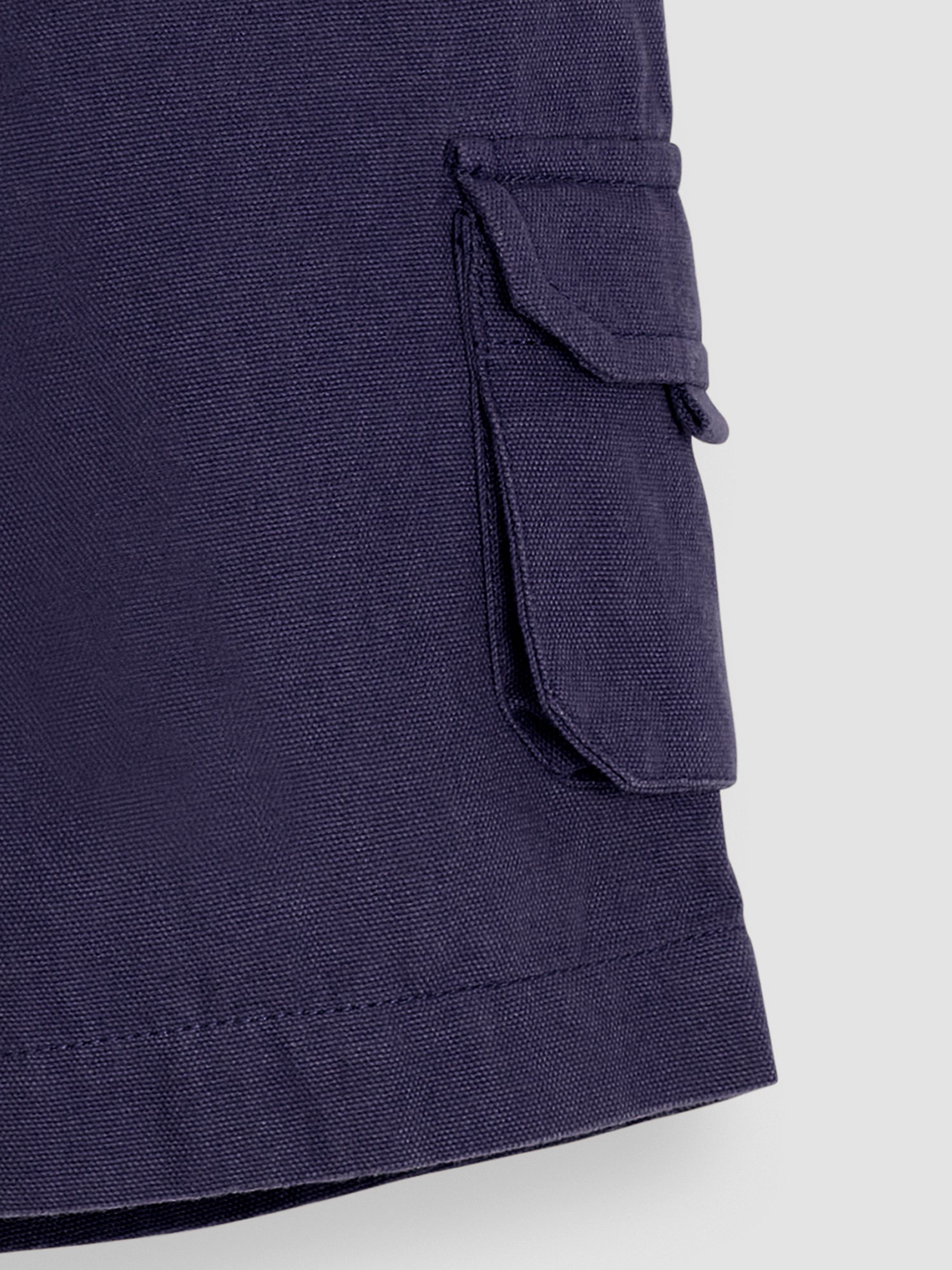 Navy Blue Cargo Shorts - Image 4 of 4