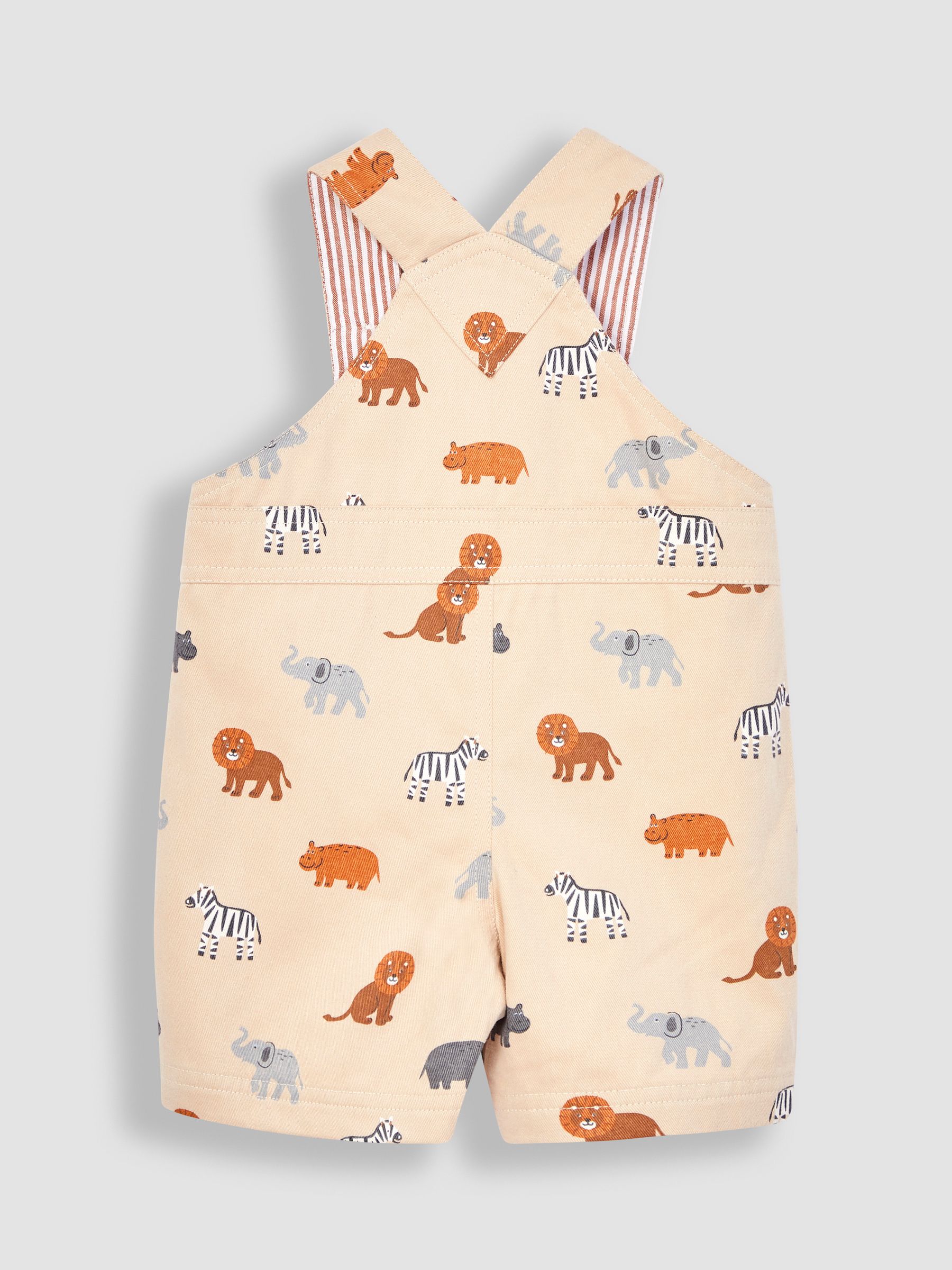 Natural Safari Animals Printed Dungarees - Image 2 of 3