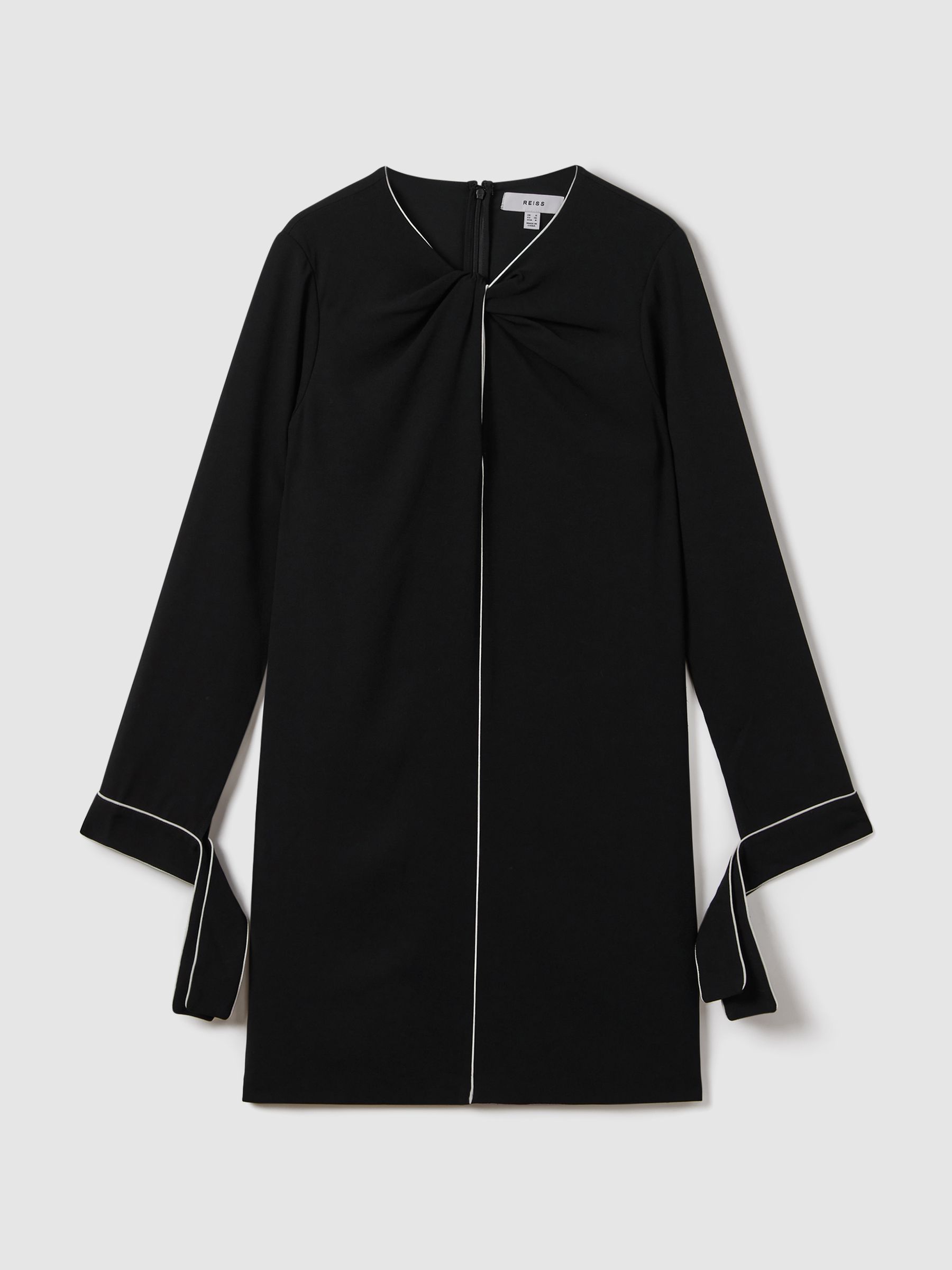 Shift Mini Dress in Black - Image 2 of 7