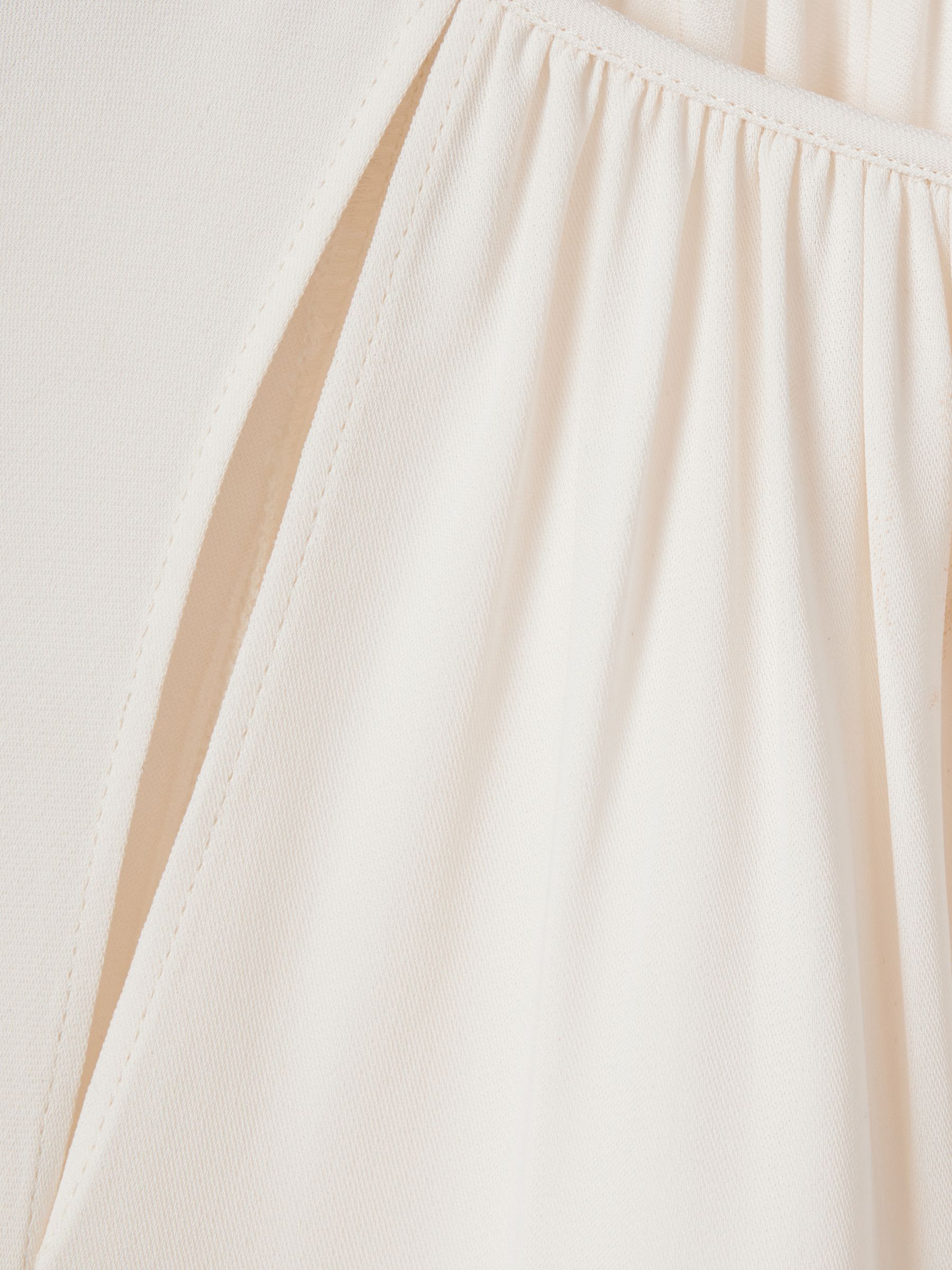 Cut-Out Flute Sleeve Blouse in Ivory - Image 6 of 6