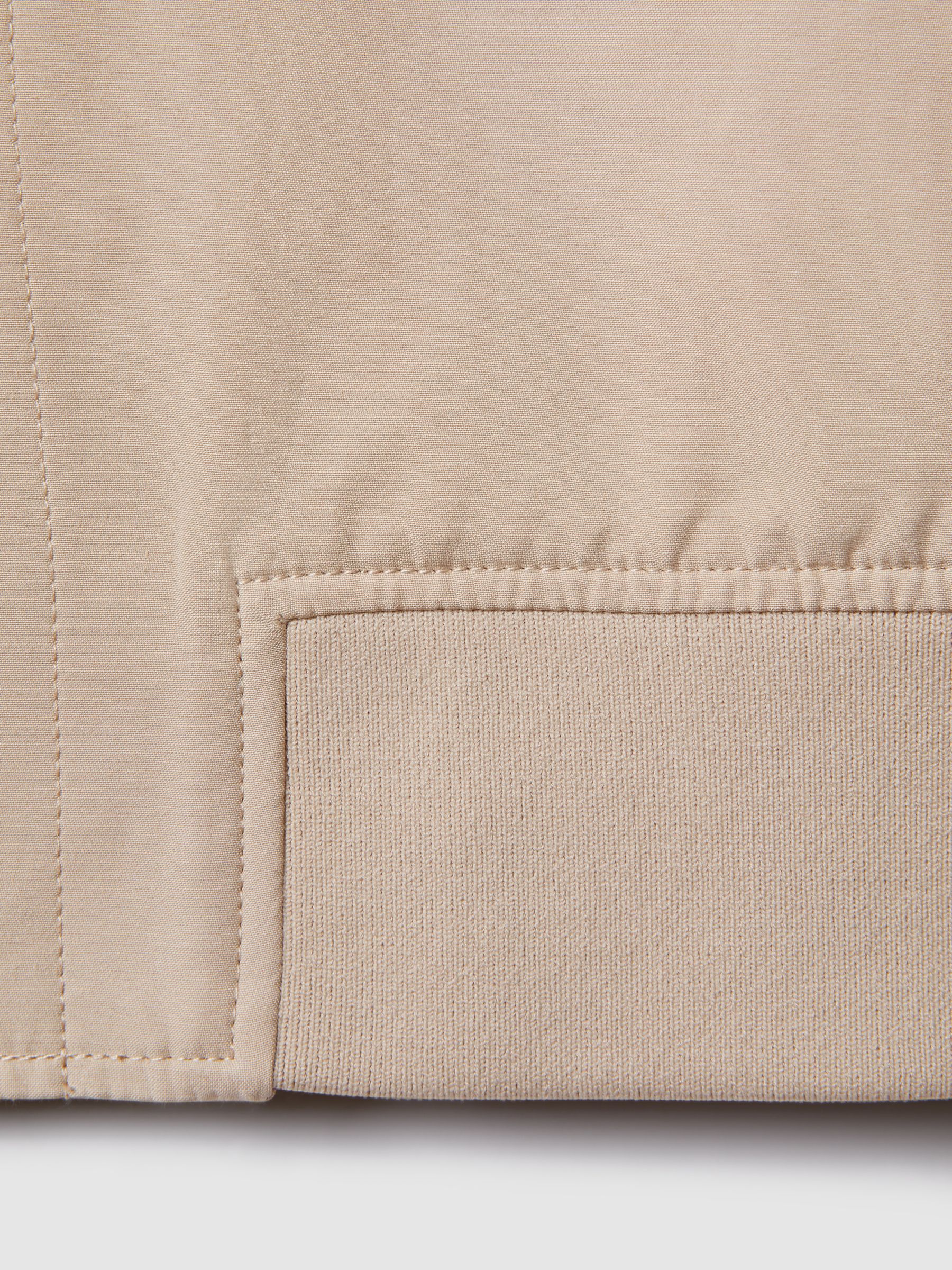 Cotton Blend Zip-Through Jacket in Stone - Image 7 of 7