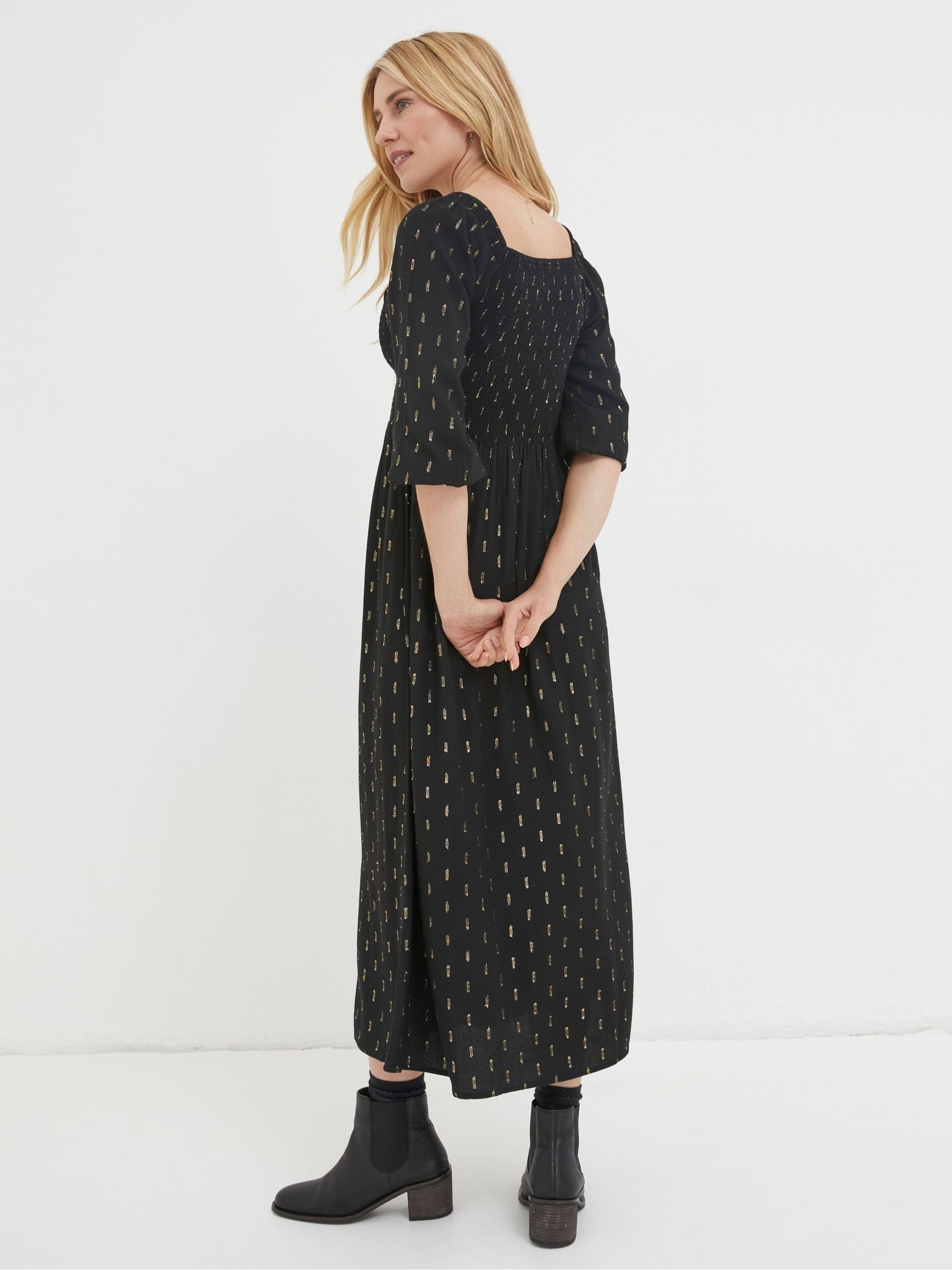 Black Chrome Midi Dress - Image 2 of 5