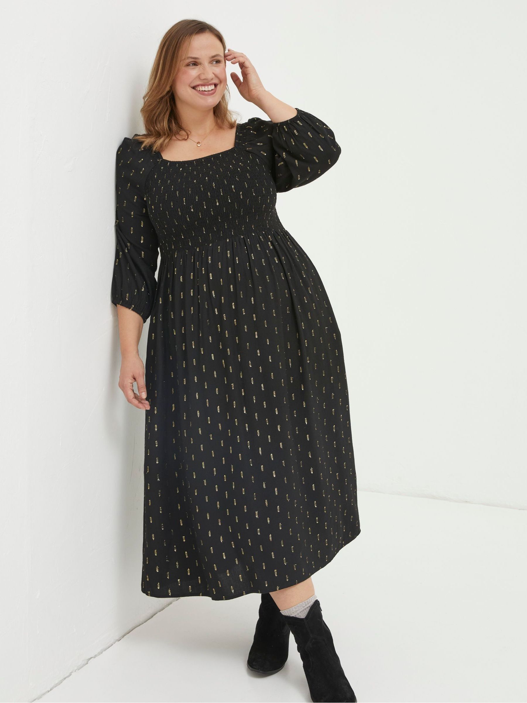 Black Chrome Midi Dress - Image 3 of 5