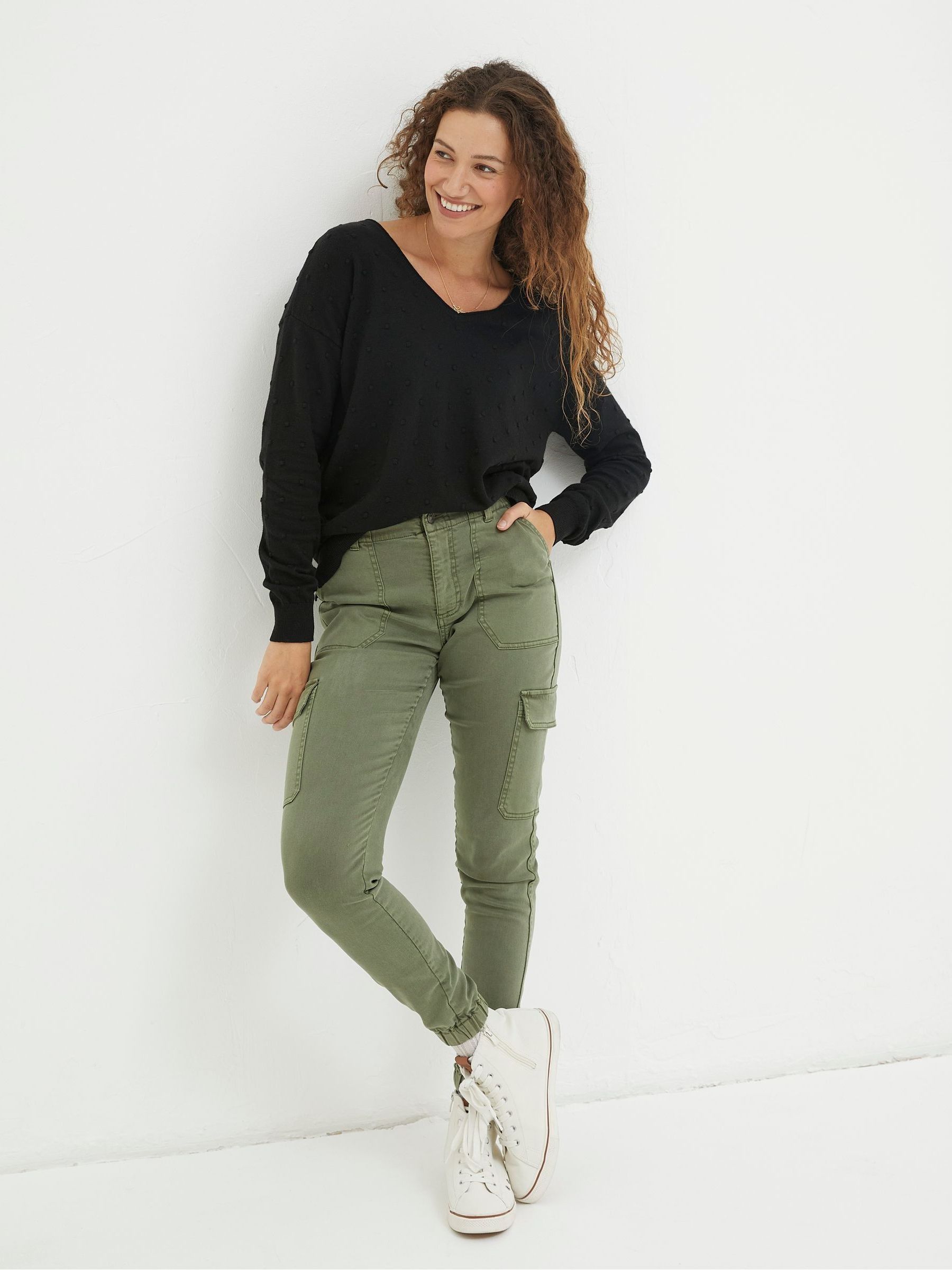 Green Cargo Trousers - Image 3 of 6