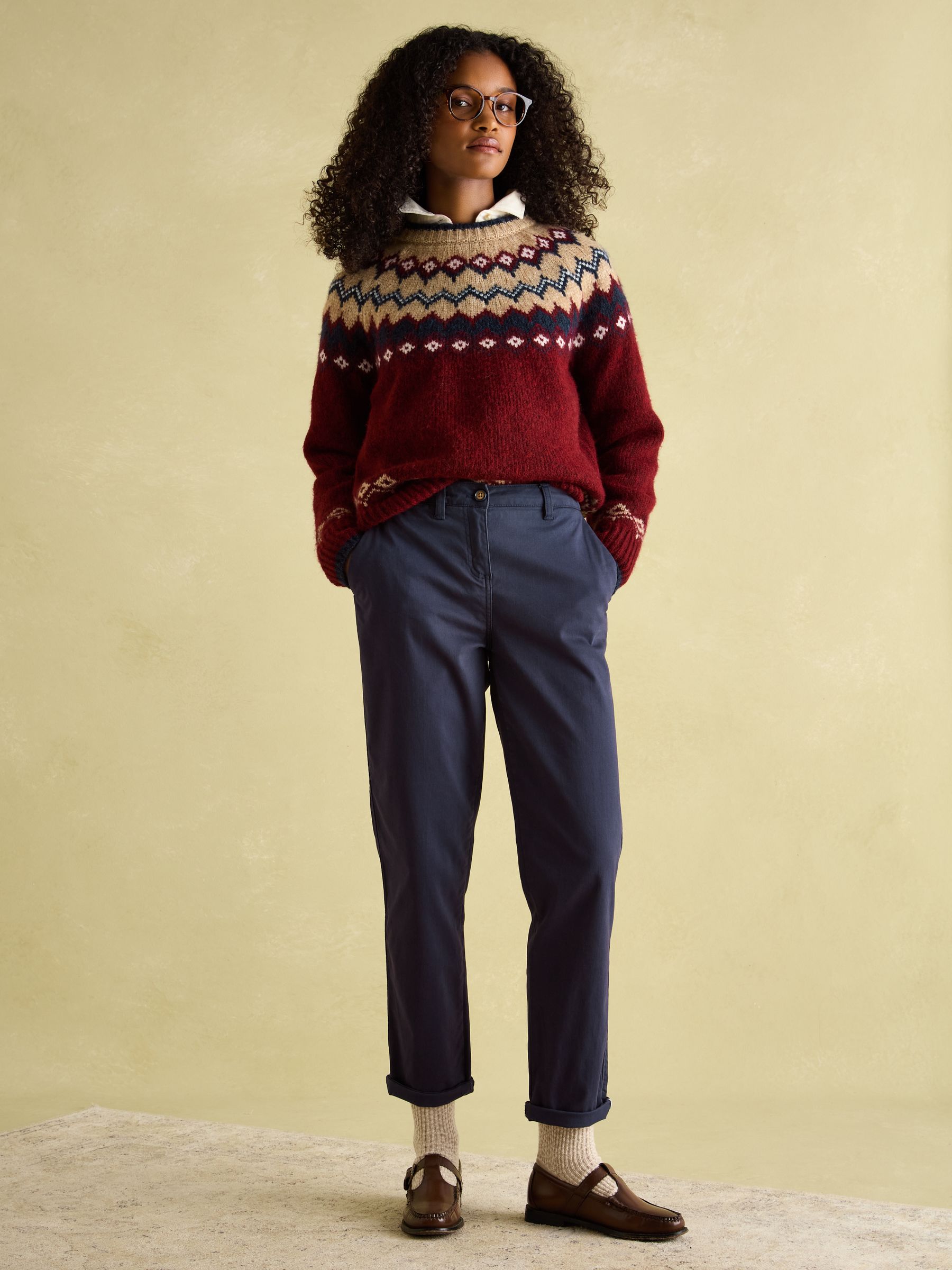 Hesford Navy Blue Chino Trousers - Image 3 of 5