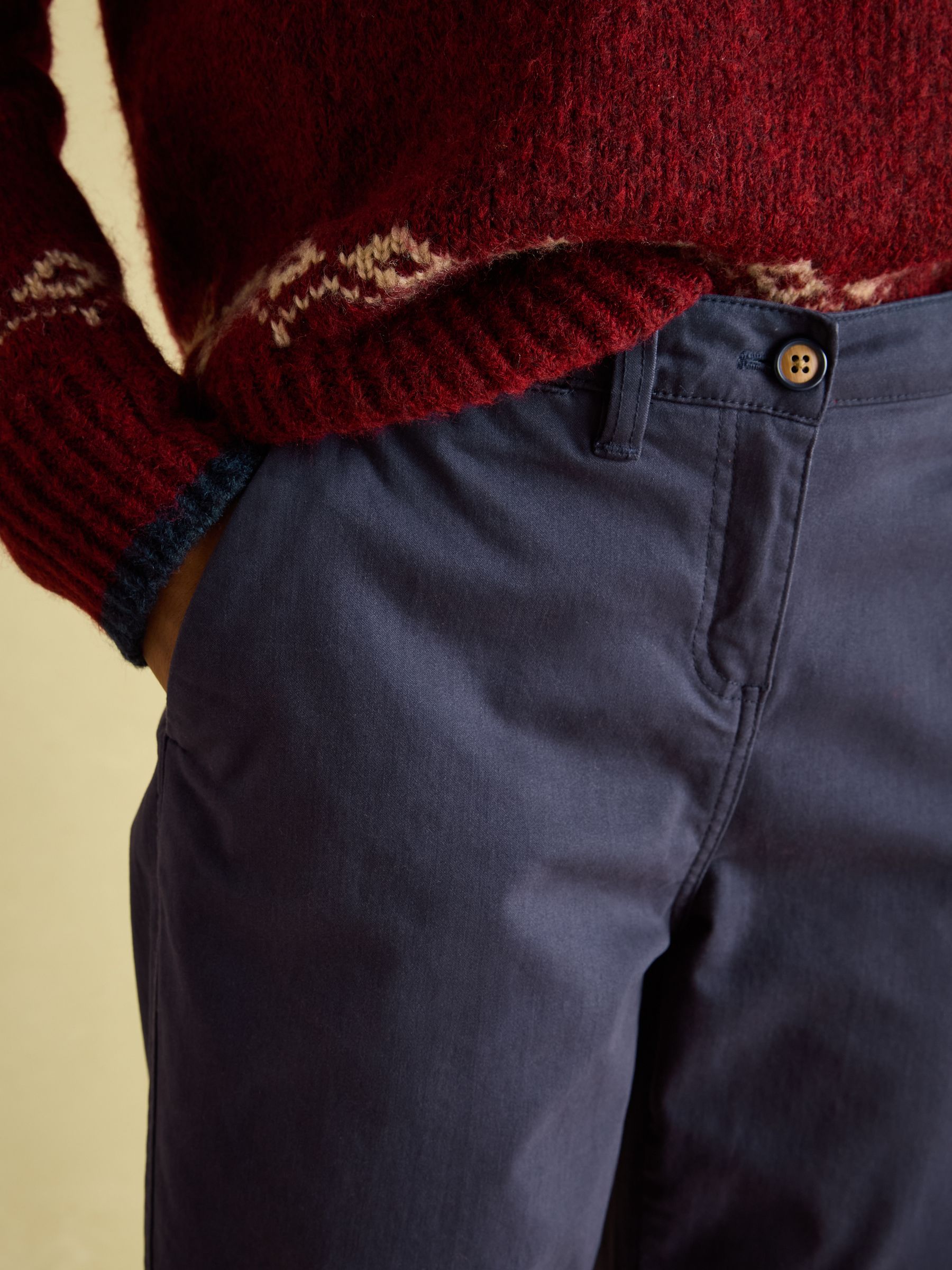 Hesford Navy Blue Chino Trousers - Image 4 of 5