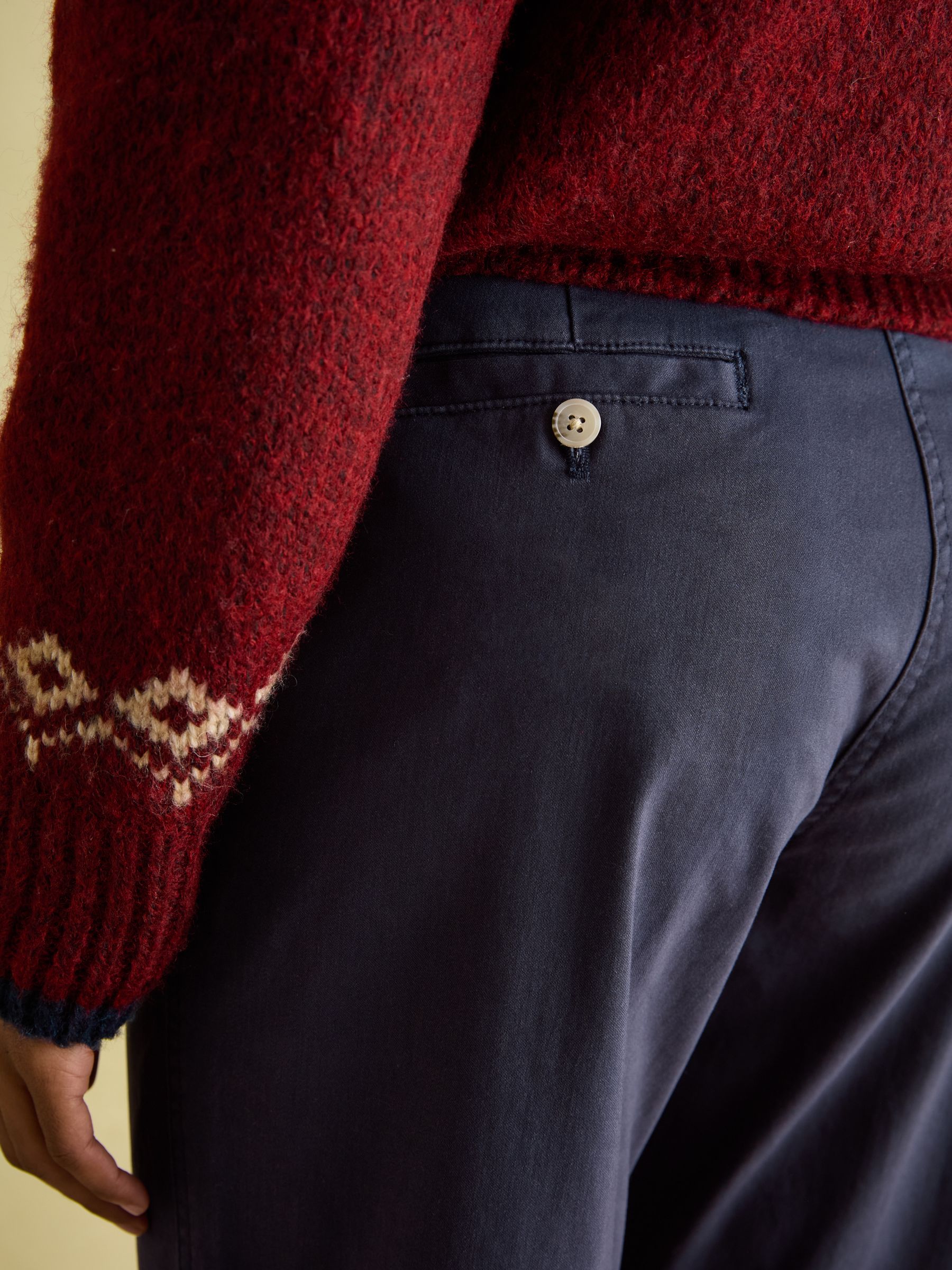 Hesford Navy Blue Chino Trousers - Image 5 of 5