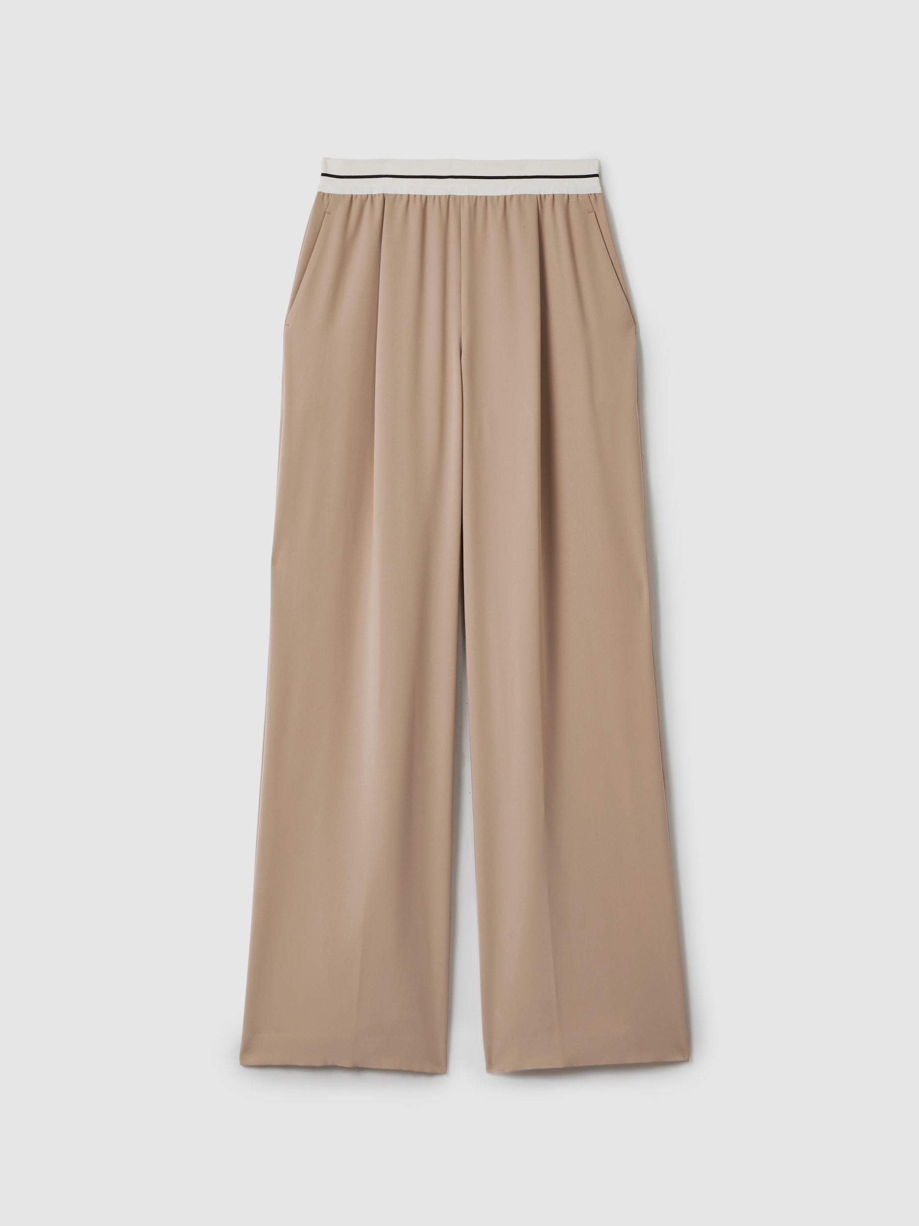 Abigail Stone Petite Wide Leg Elasticated Trousers - Image 2 of 7