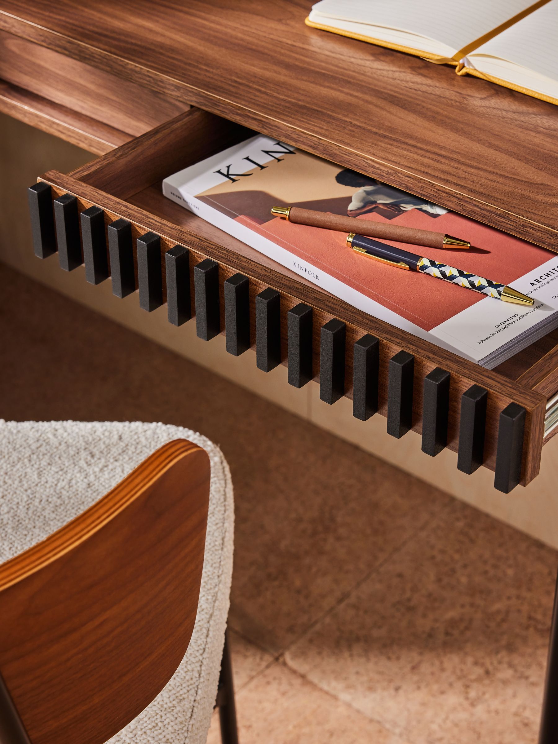 Blaze Desk in Dark Walnut Effect - Image 2 of 4