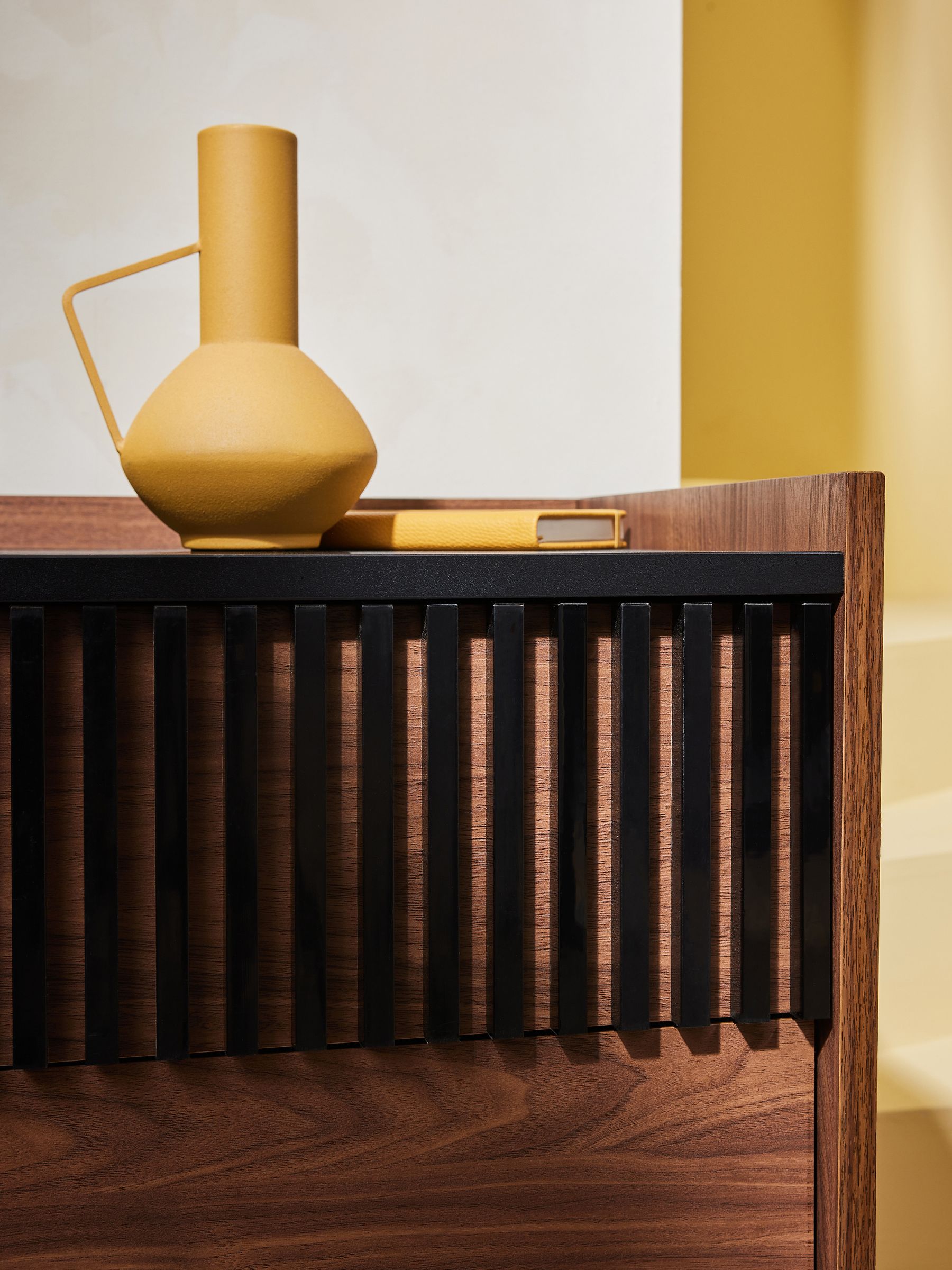 Blaze Bedside Table in Dark Walnut Effect - Image 2 of 3