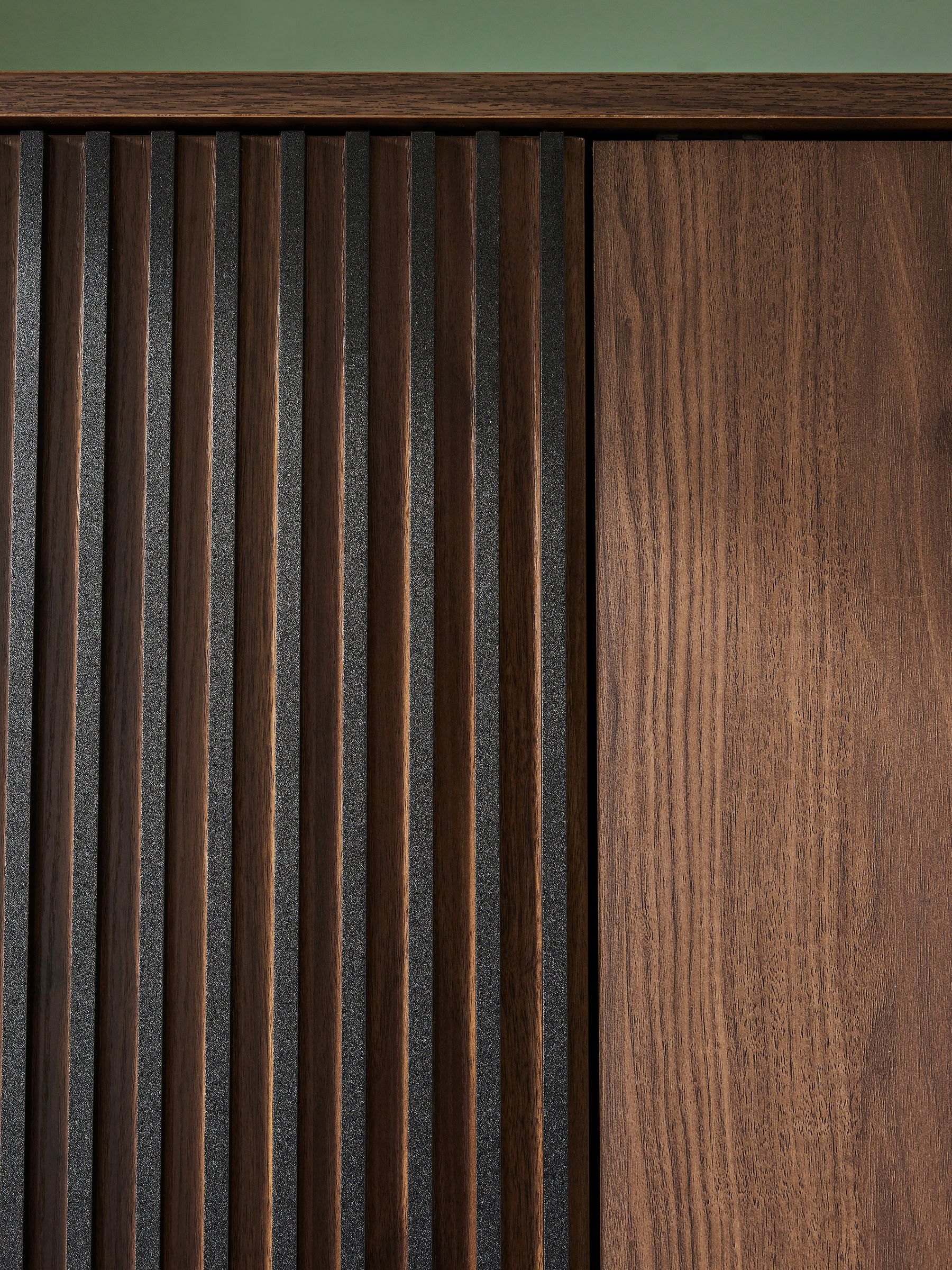 Blaze Triple, 3 drawers Wardrobe in Dark Walnut Effect - Image 7 of 9