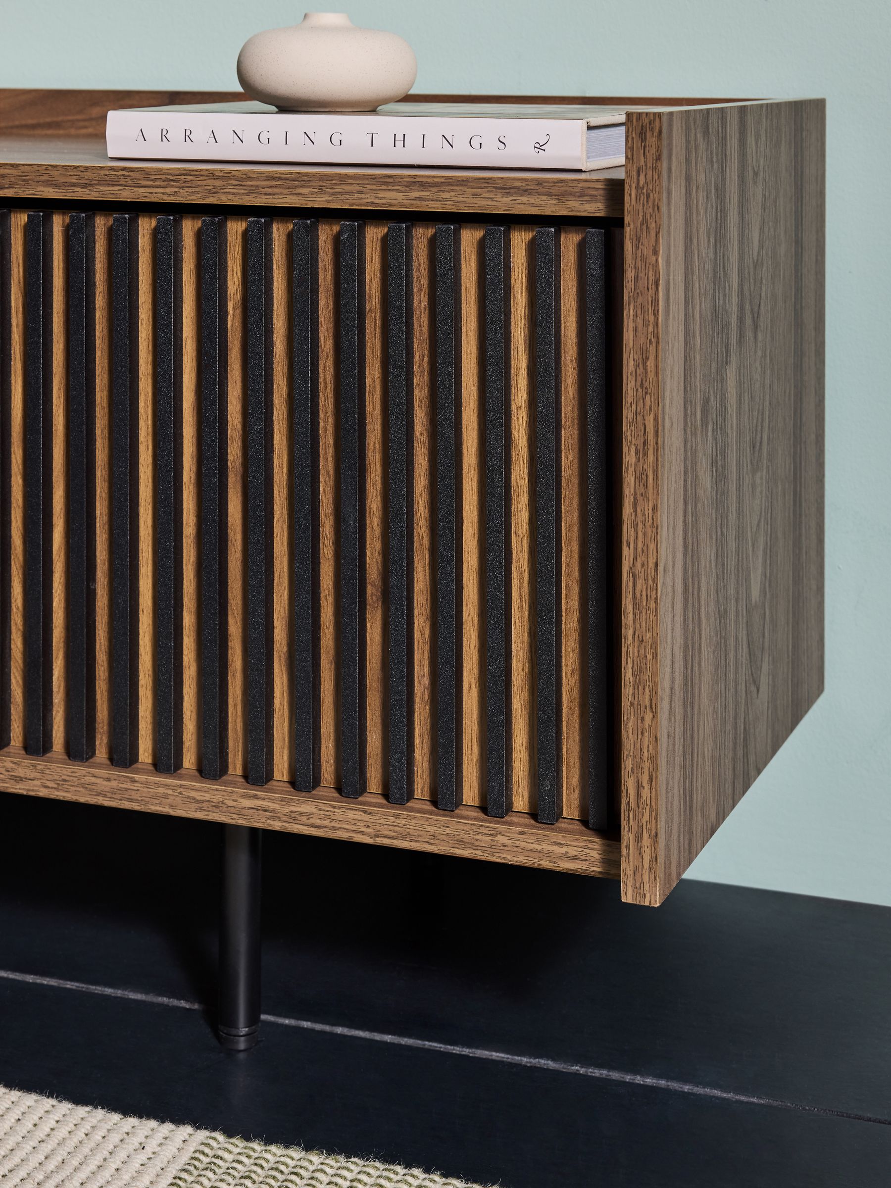 Blaze Wide Up to 50 Inch TV Unit in Dark Walnut Effect - Image 3 of 4