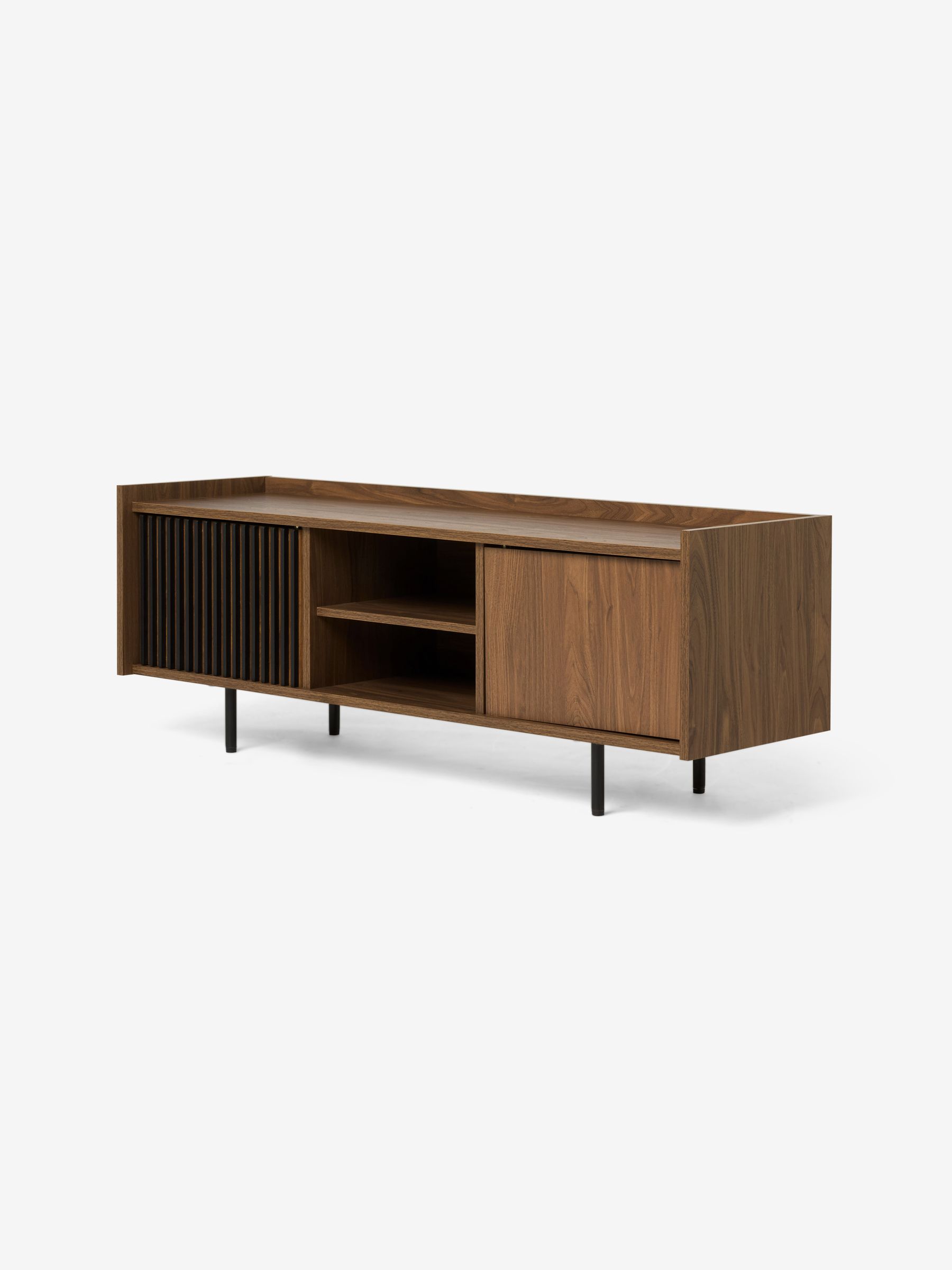 Blaze Wide Up to 50 Inch TV Unit in Dark Walnut Effect - Image 4 of 4