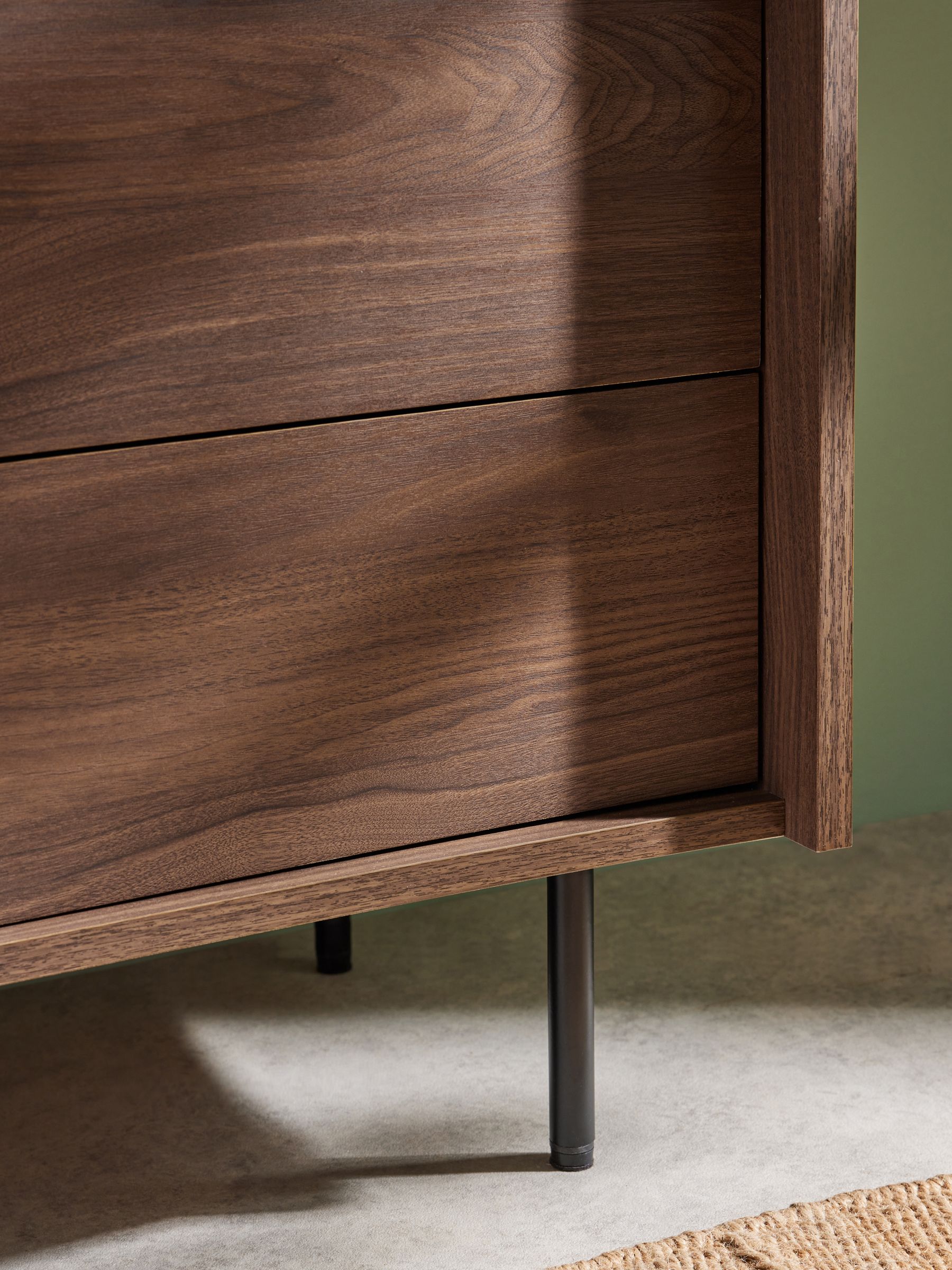 Blaze 3 Drawer Chest of Drawers in Dark Walnut Effect - Image 4 of 5