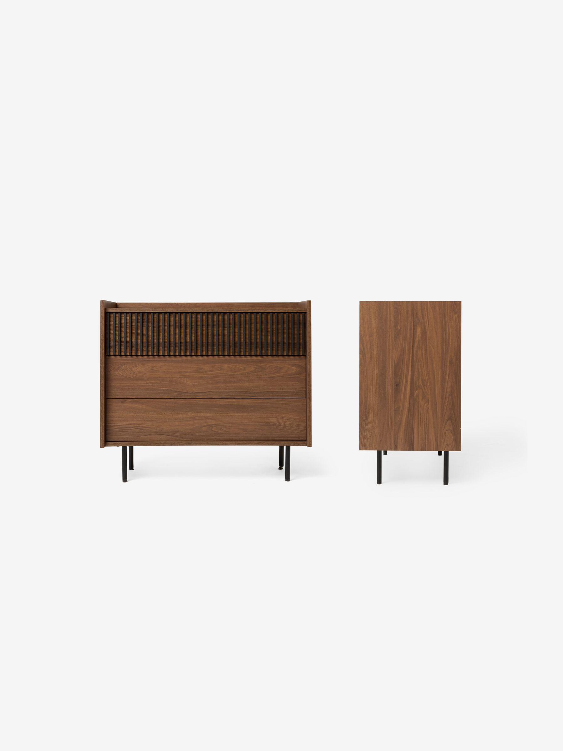 Blaze 3 Drawer Chest of Drawers in Dark Walnut Effect - Image 5 of 5