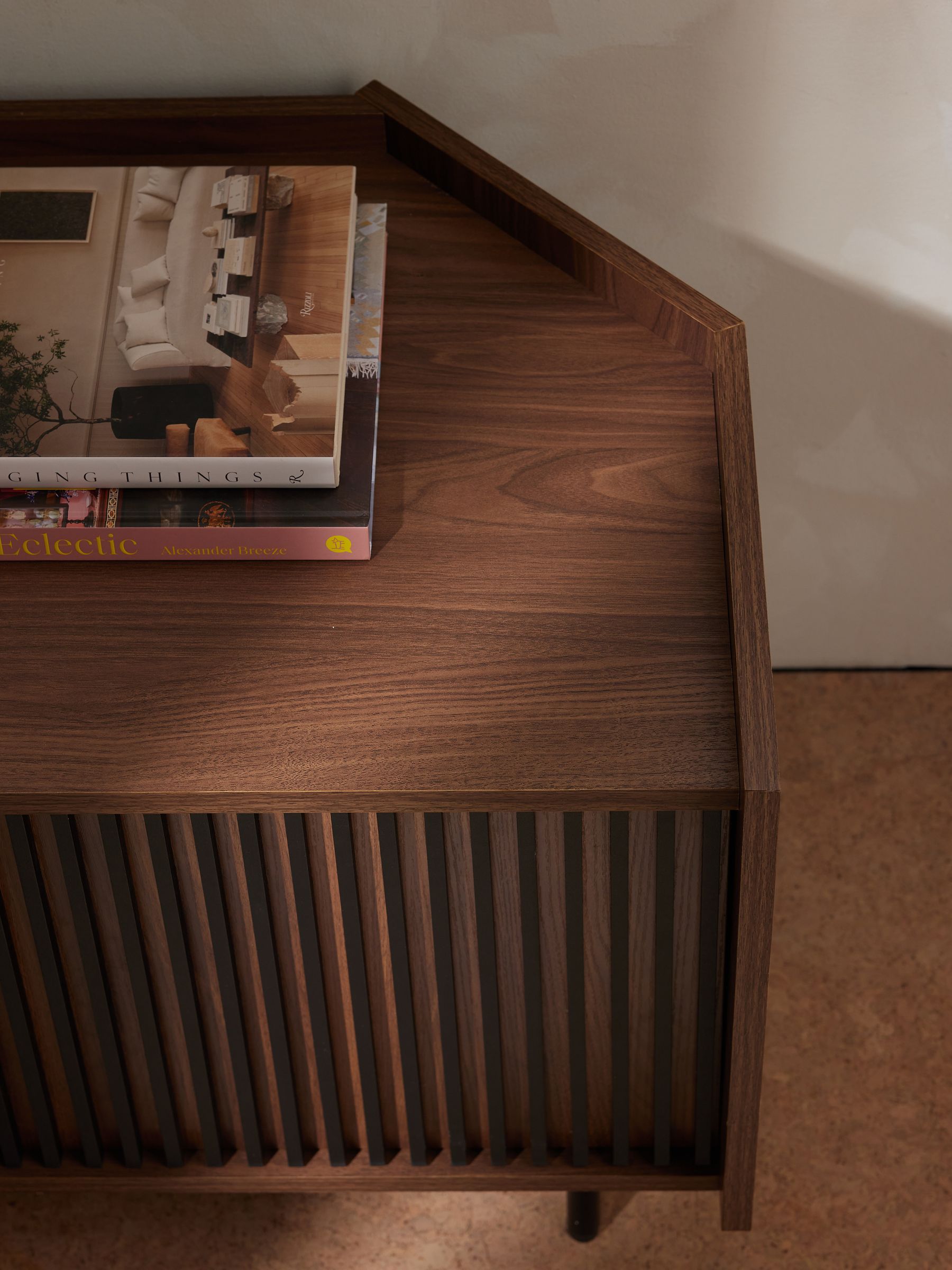 Blaze Corner Up to 50 Inch TV Unit in Dark Walnut Effect - Image 2 of 4