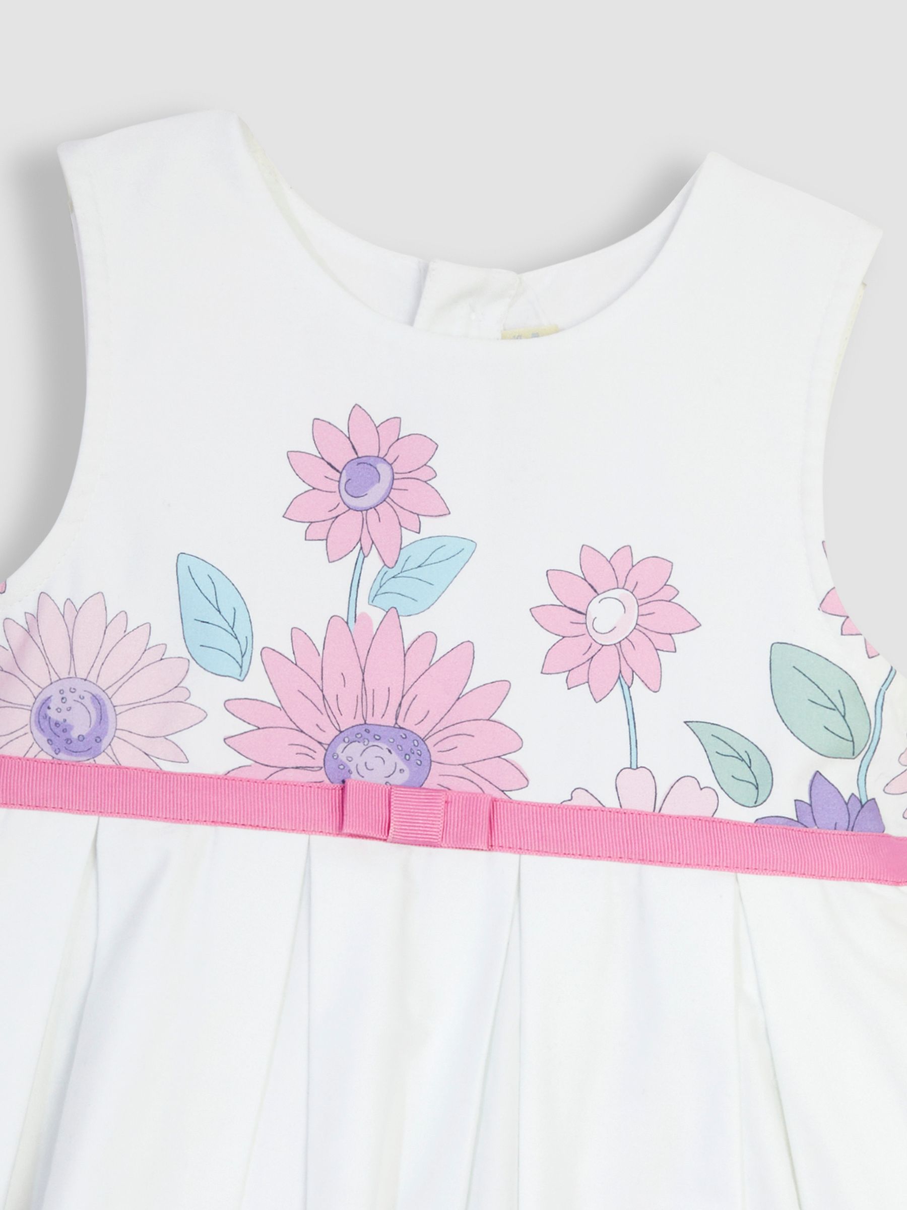 White Sunflower Pretty Pleated Party Dress - Image 3 of 3