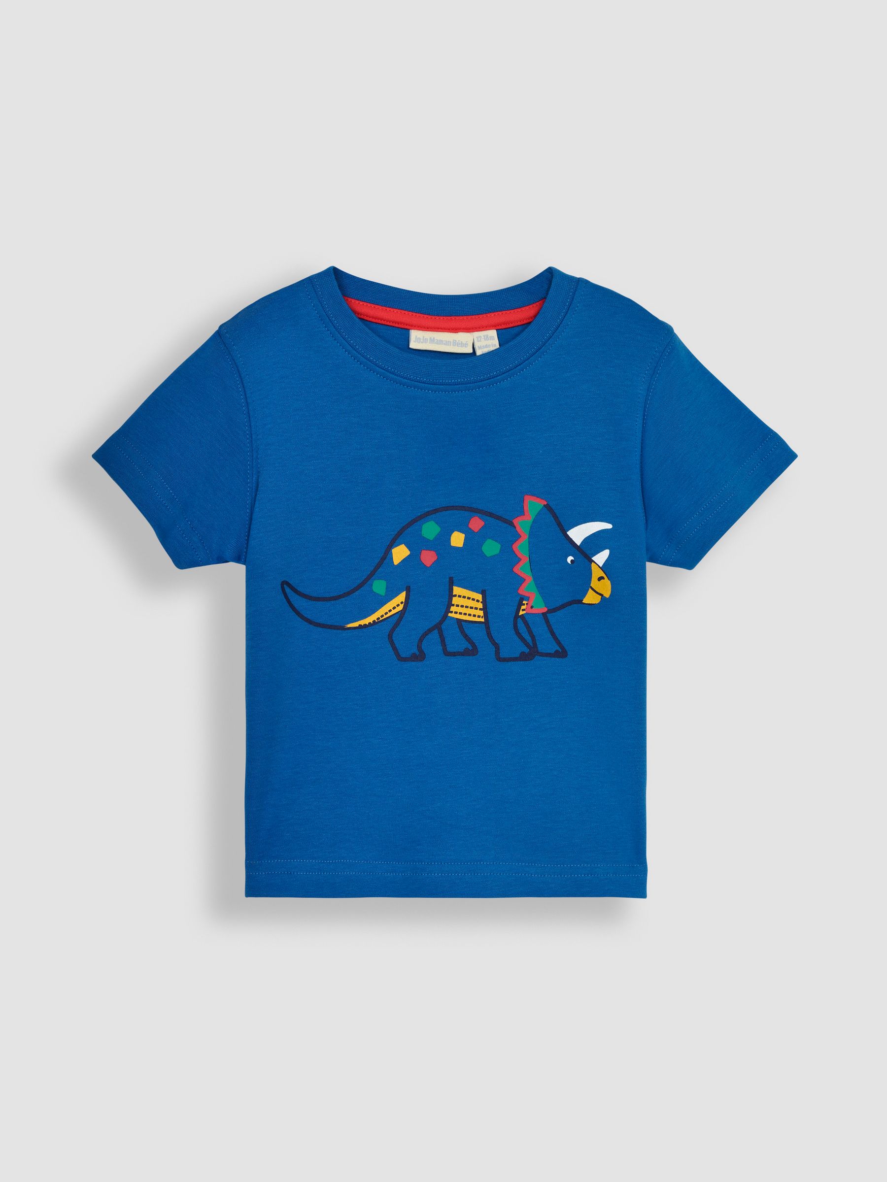 Cobalt Blue Triceratops 2-Pack Placement Print T-Shirts - Image 2 of 6