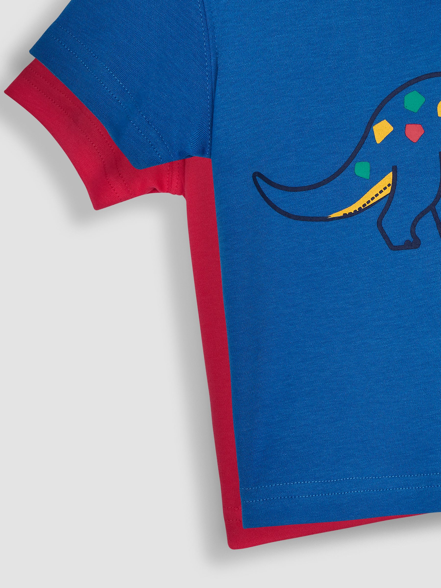 Cobalt Blue Triceratops 2-Pack Placement Print T-Shirts - Image 5 of 6