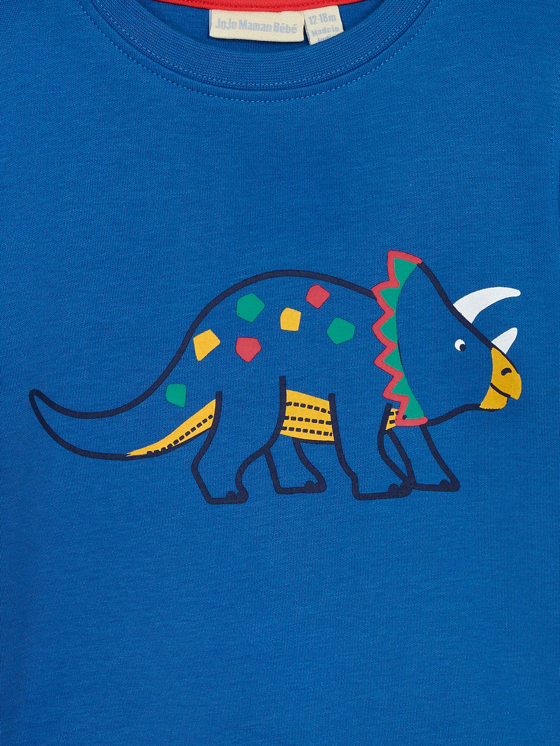 Cobalt Blue Triceratops 2-Pack Placement Print T-Shirts - Image 6 of 6