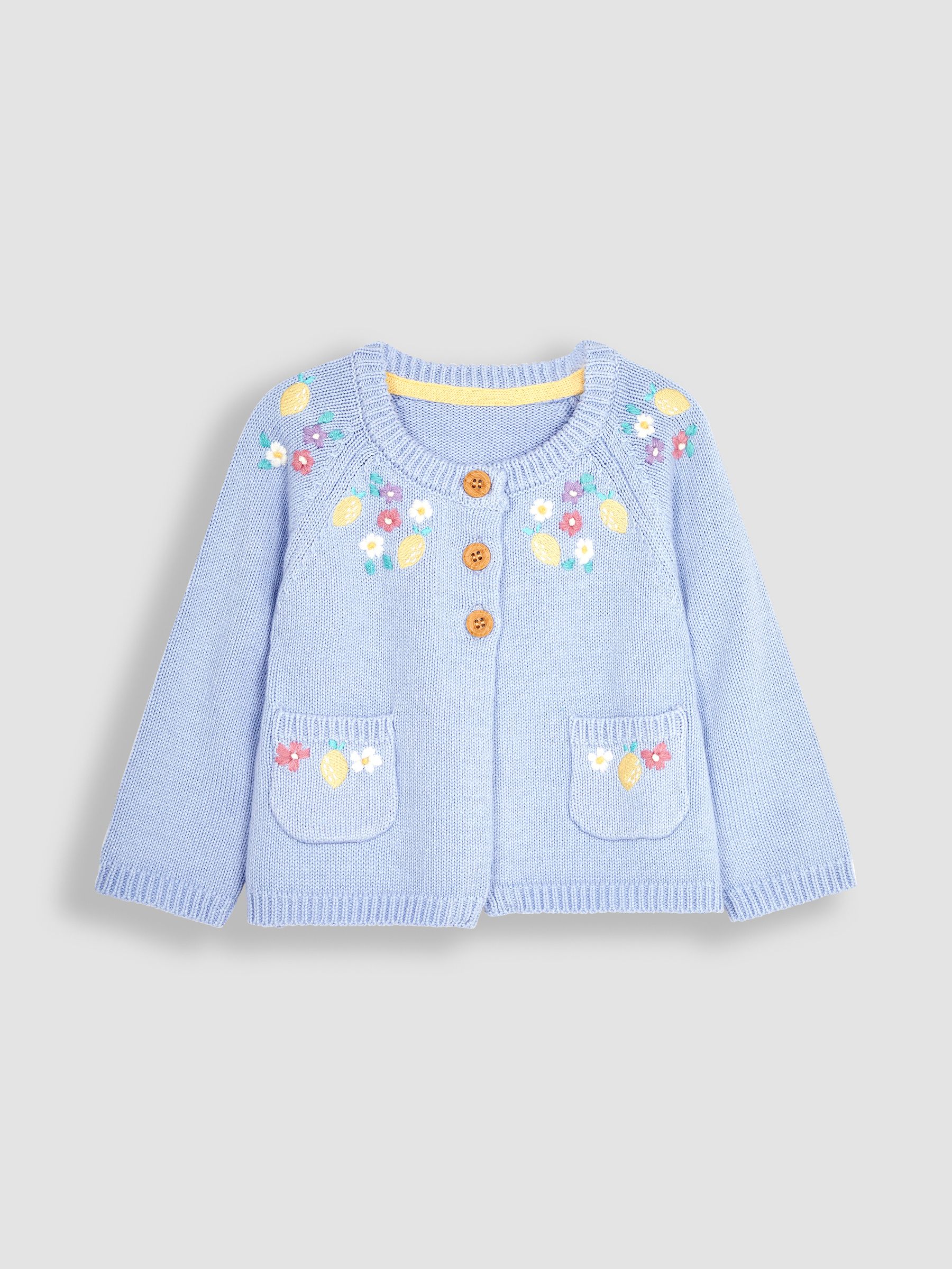 Blue Lemon Embroidered Cardigan - Image 1 of 3