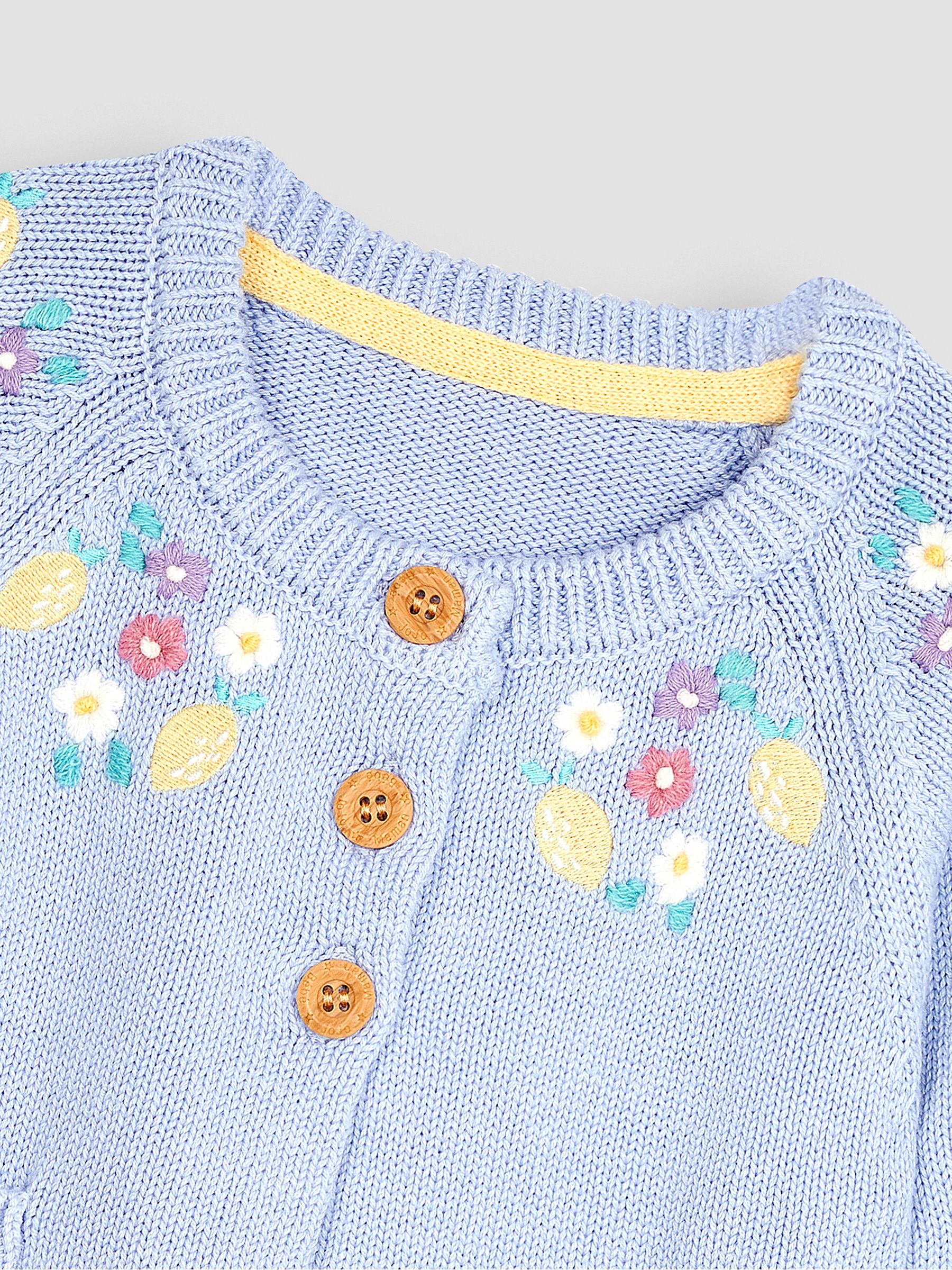 Blue Lemon Embroidered Cardigan - Image 2 of 3