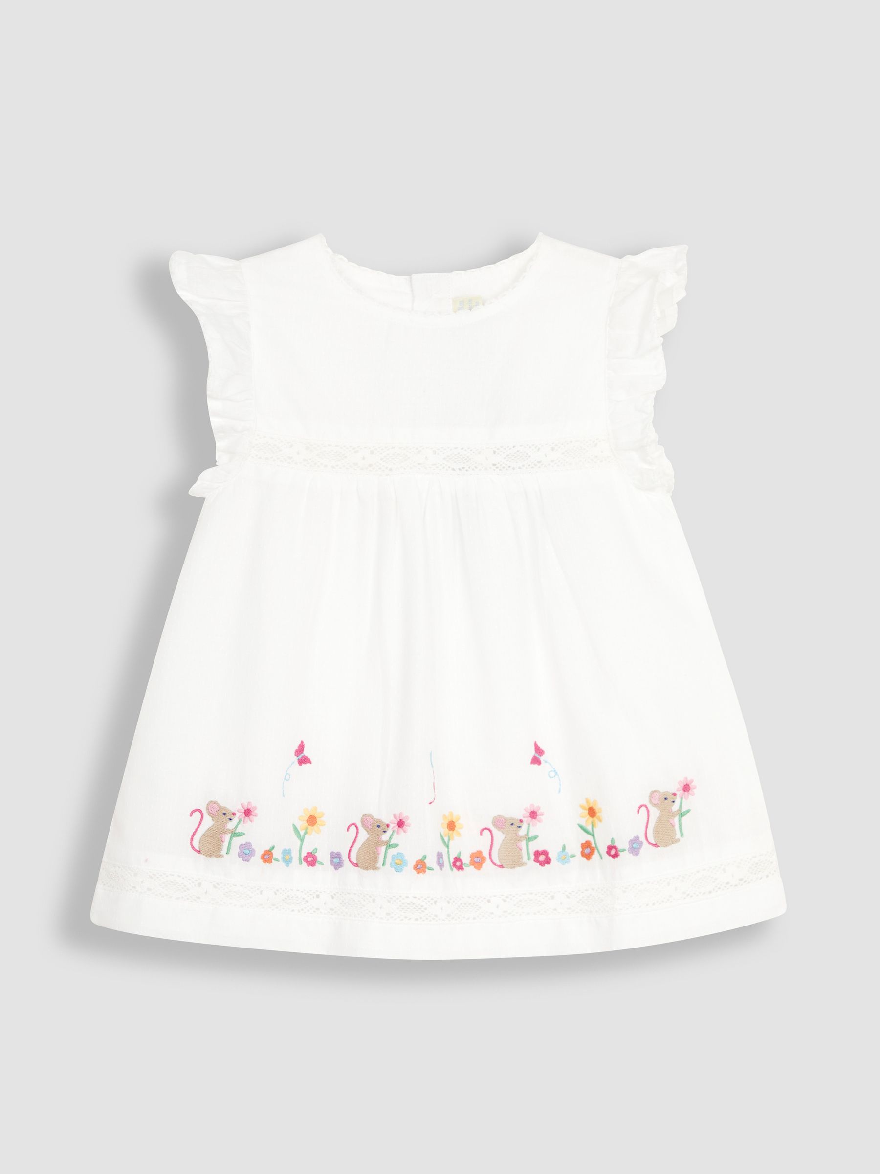 White Mouse Embroidered Pretty Blouse - Image 1 of 3