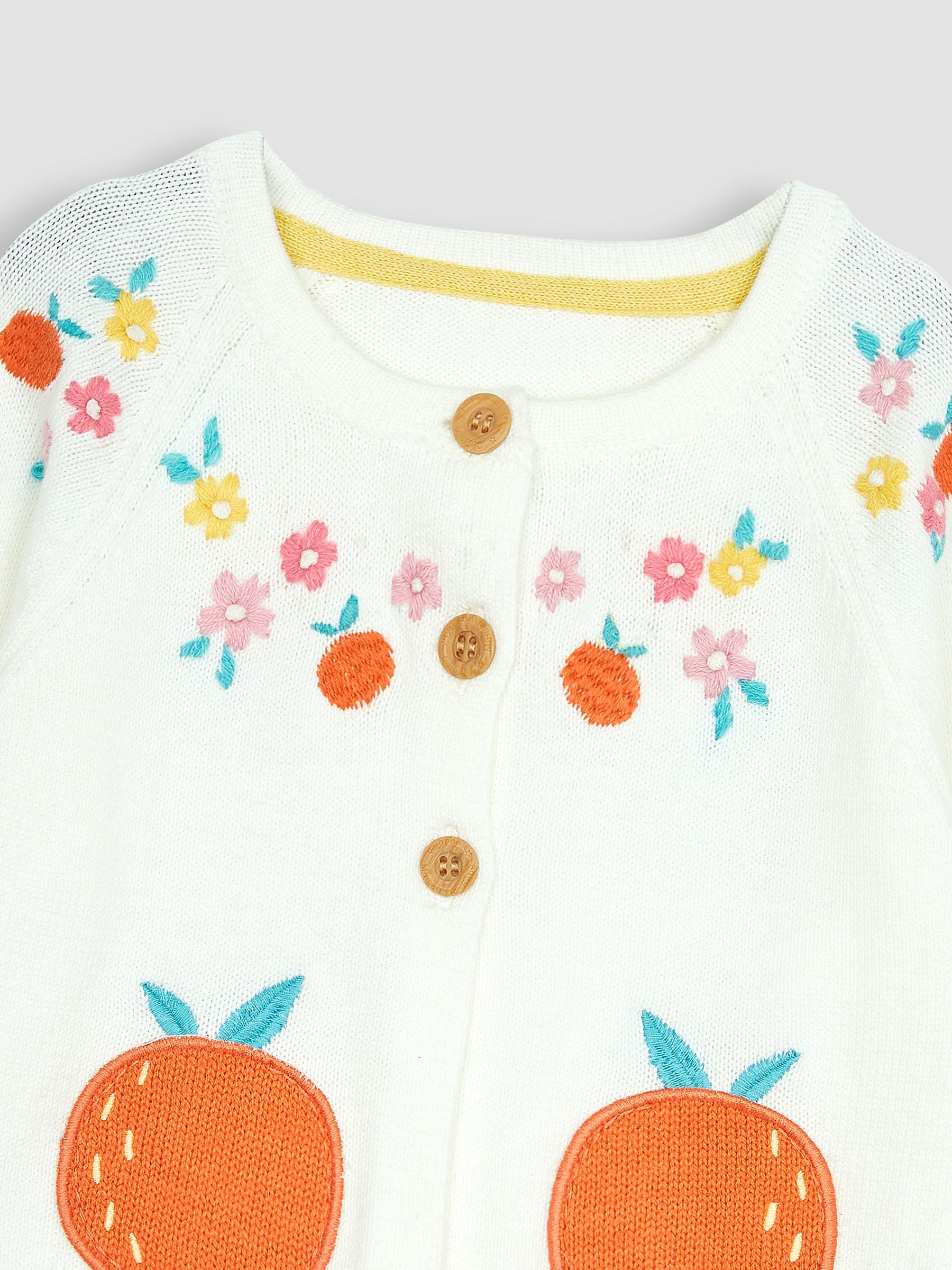 Cream Peach Novelty Pocket Cardigan - Image 2 of 3