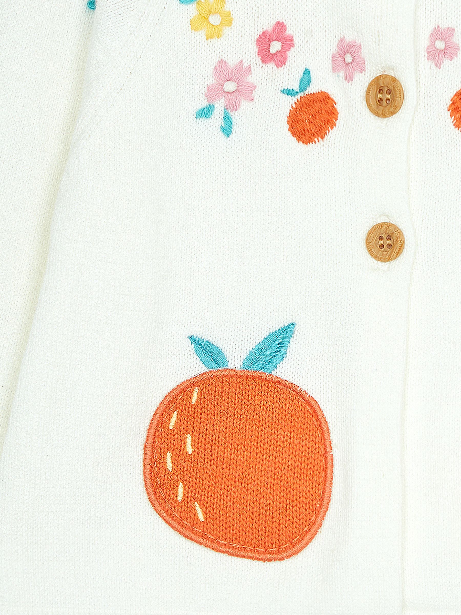 Cream Peach Novelty Pocket Cardigan - Image 3 of 3