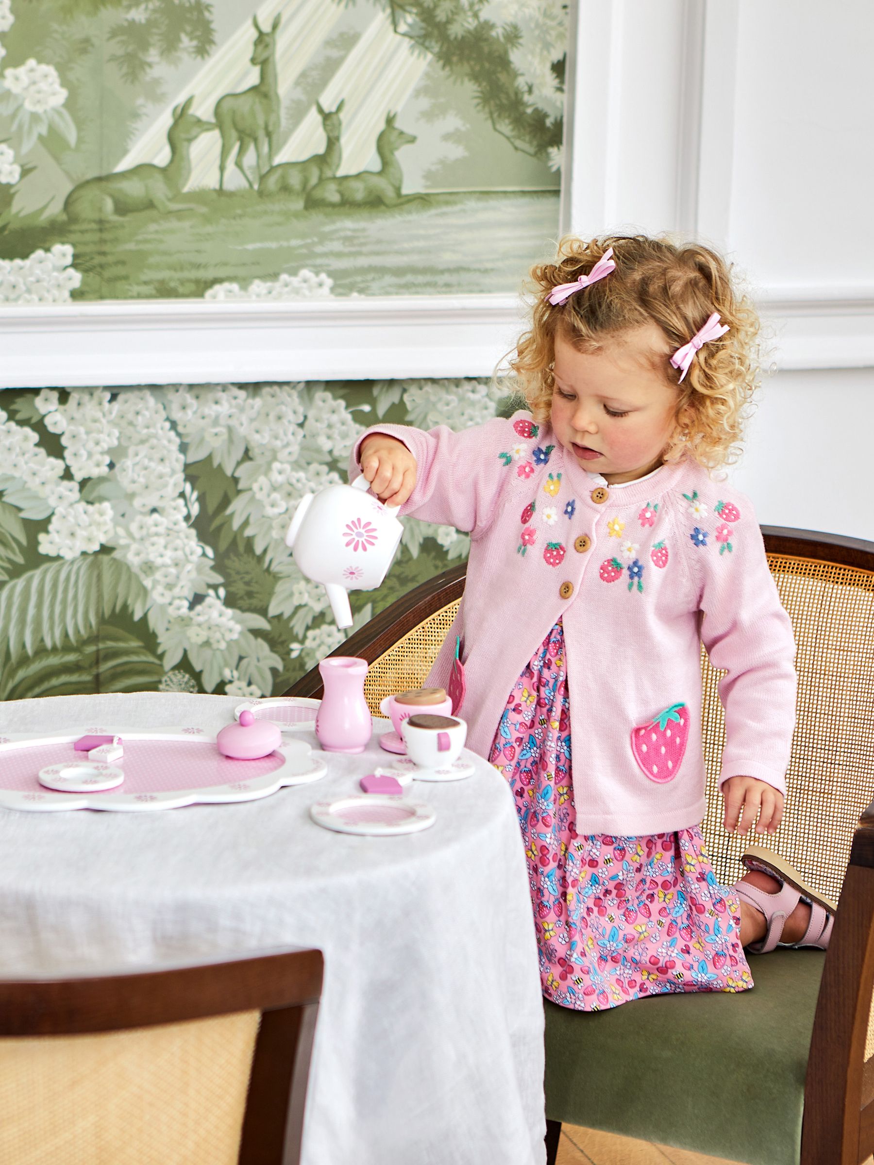 Pink Strawberry Novelty Pocket Cardigan - Image 2 of 6