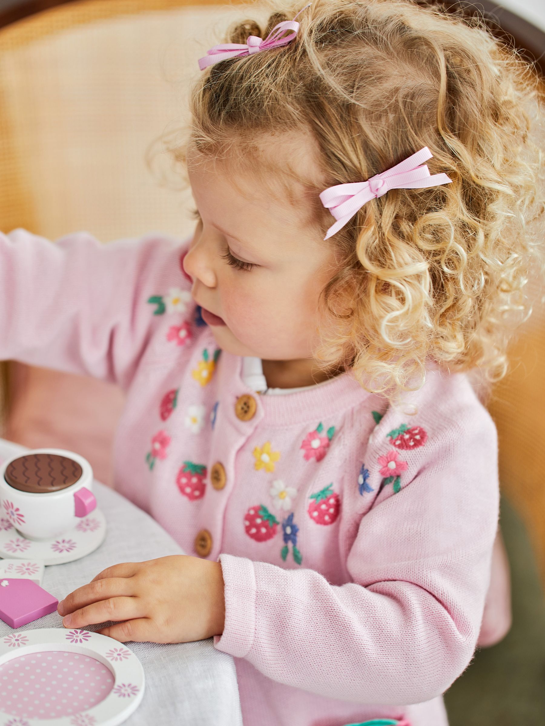 Pink Strawberry Novelty Pocket Cardigan - Image 3 of 6