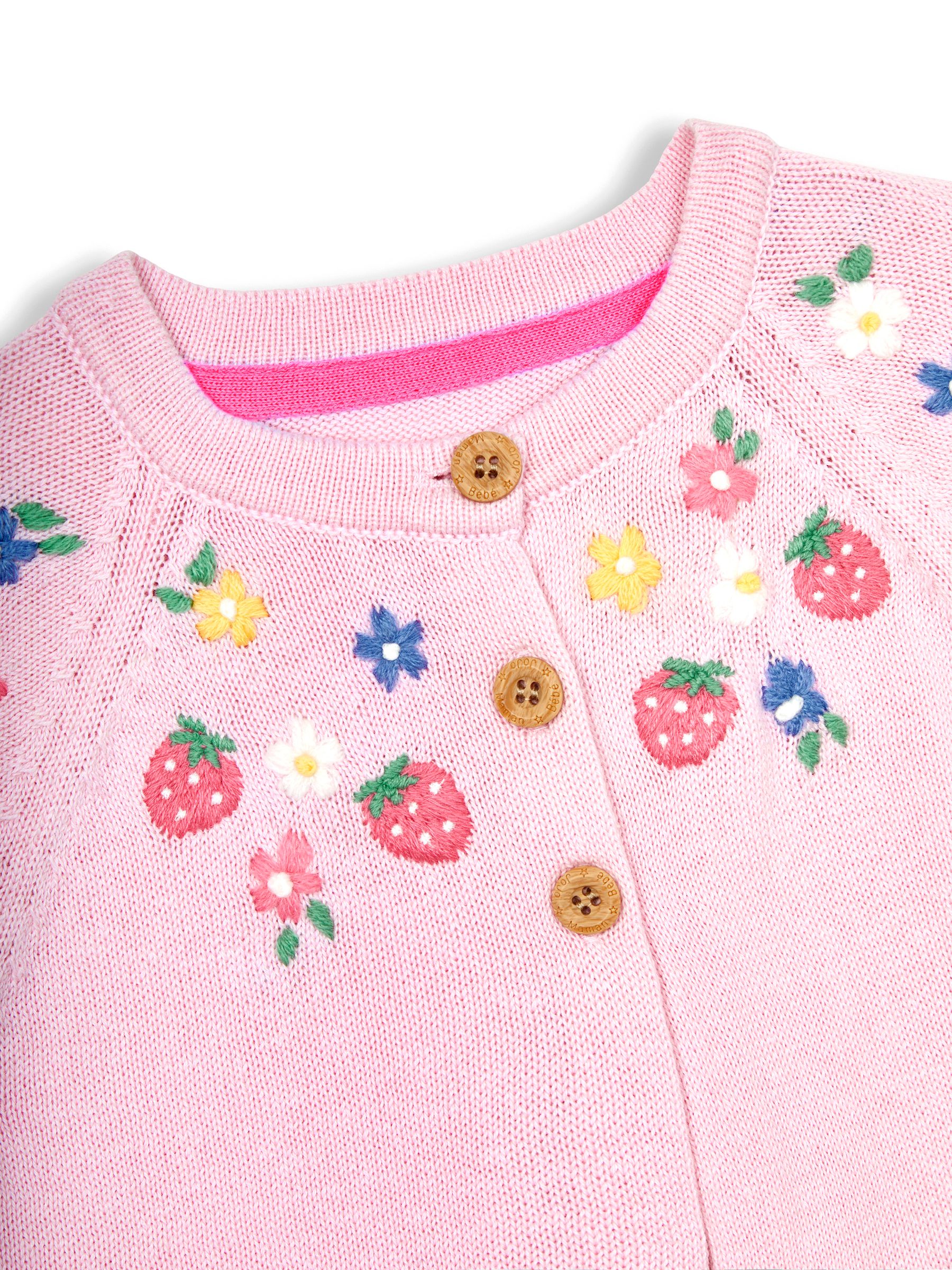 Pink Strawberry Novelty Pocket Cardigan - Image 5 of 6