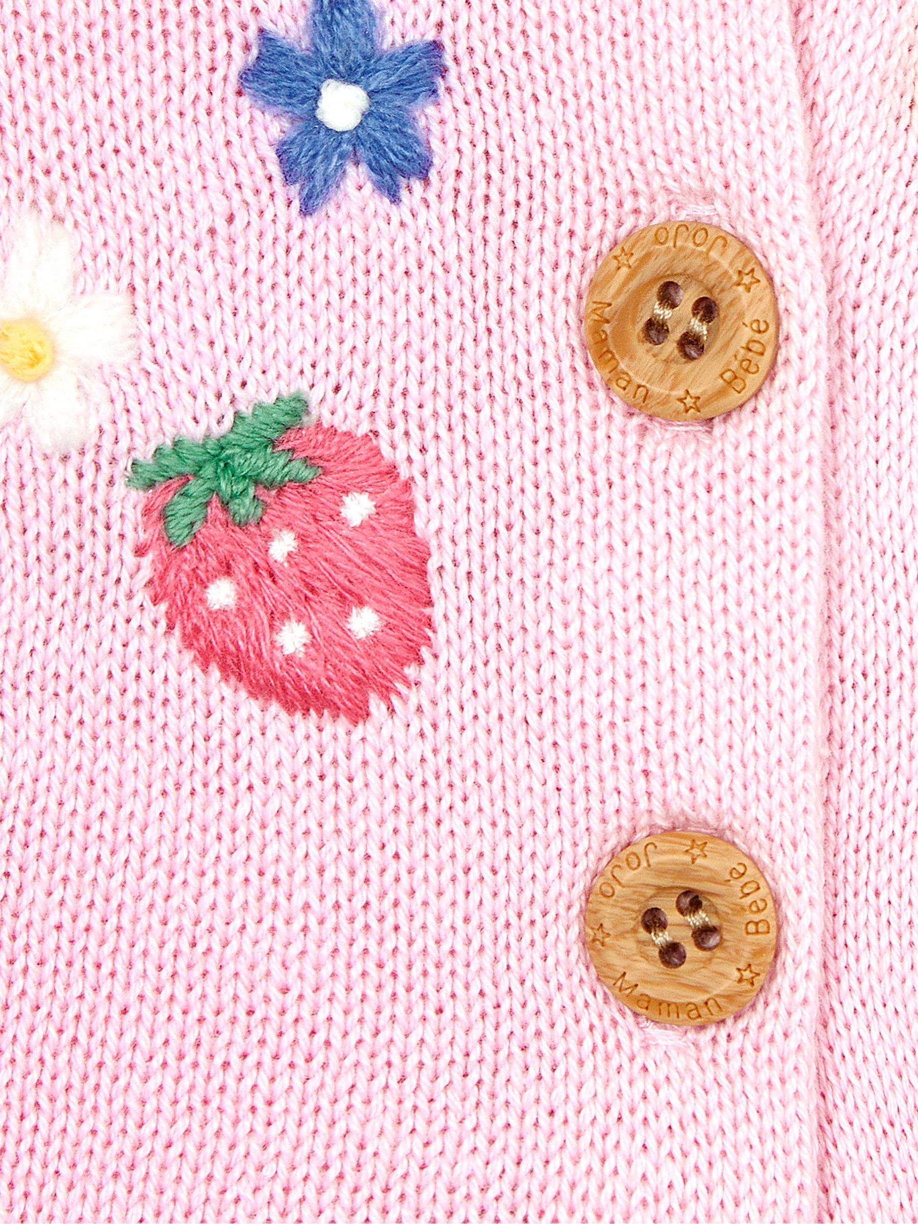 Pink Strawberry Novelty Pocket Cardigan - Image 6 of 6