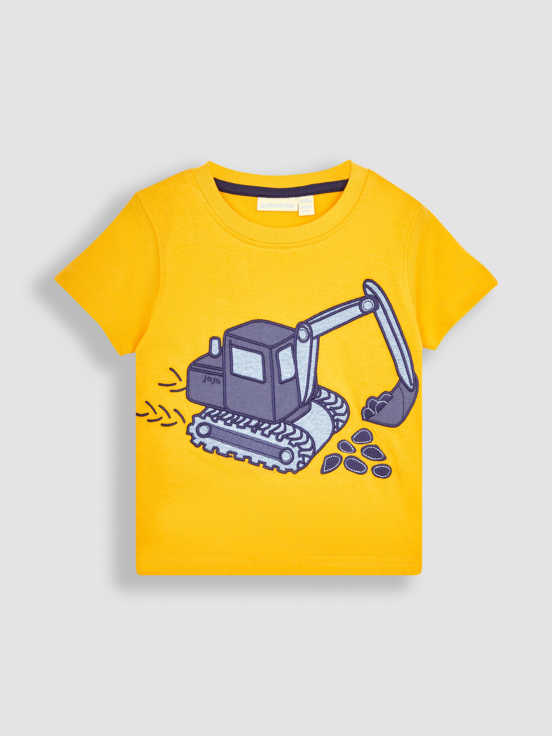 Yellow Digger Appliqué T-Shirt and Shorts Set - Image 2 of 5