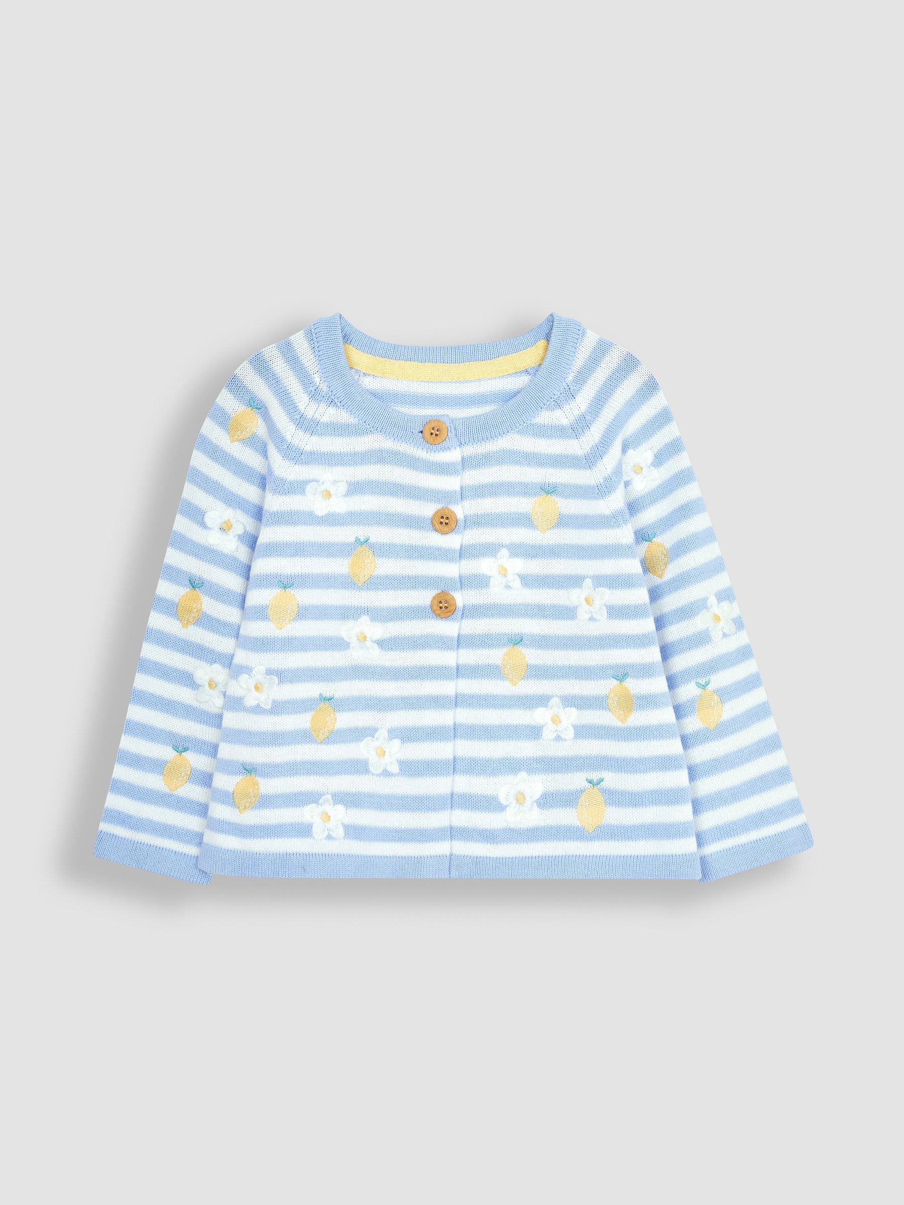 Blue Lemon & Daisy Embroidered Cardigan - Image 1 of 3