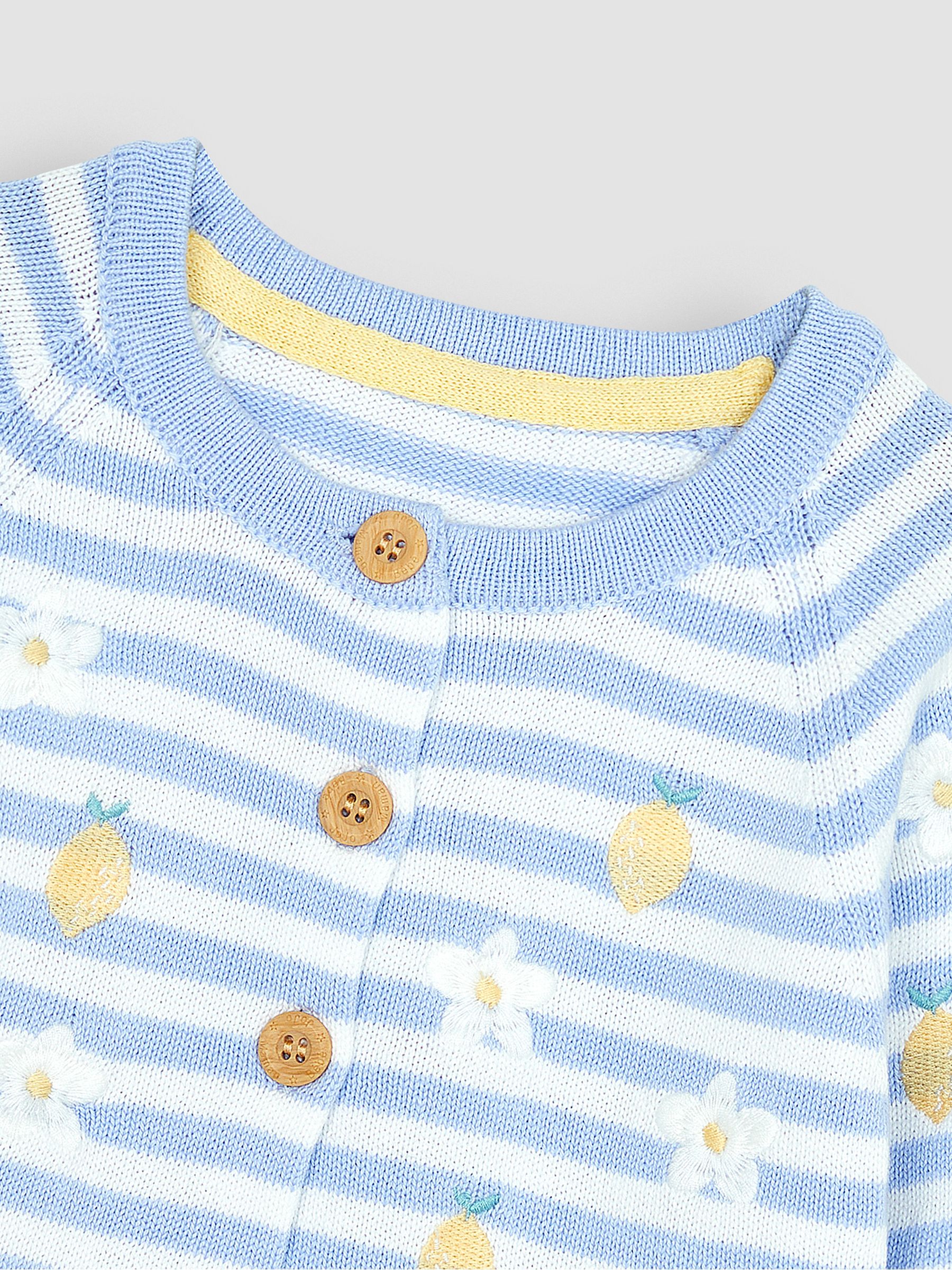 Blue Lemon & Daisy Embroidered Cardigan - Image 2 of 3
