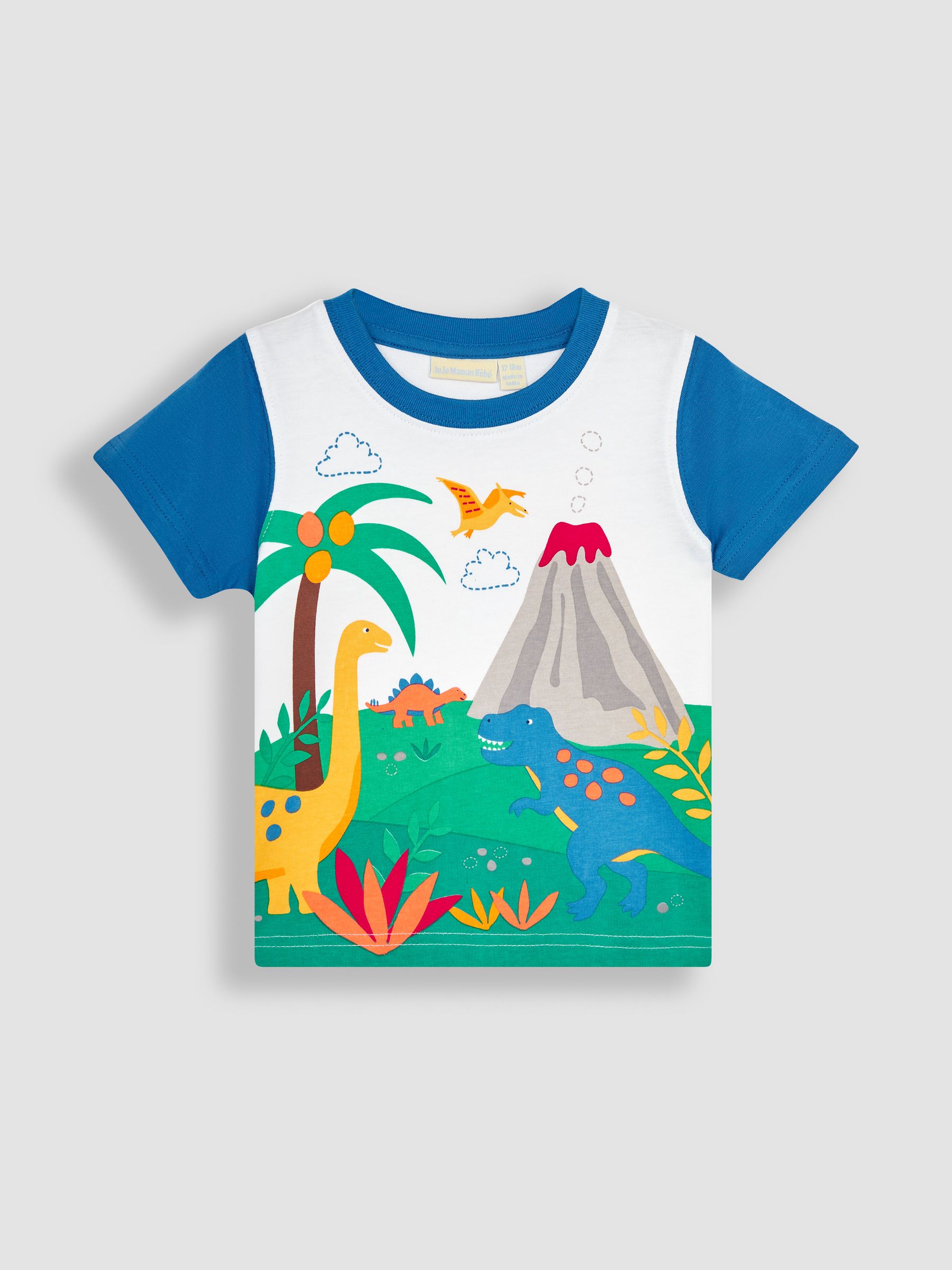 Blue Dino Scene T-Shirt - Image 1 of 3