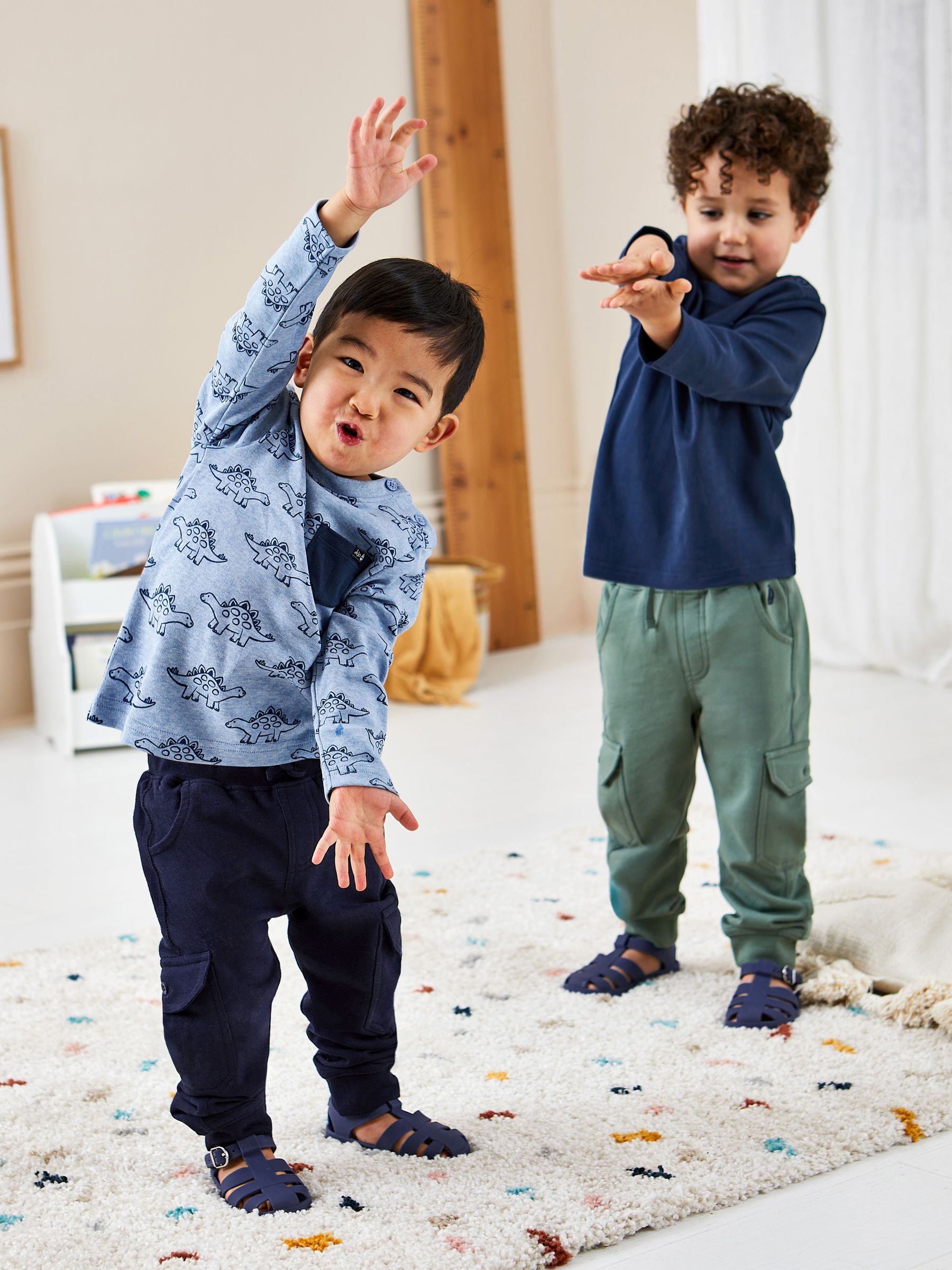 Blue Stegosaurus 2-Pack Printed Tops - Image 7 of 7
