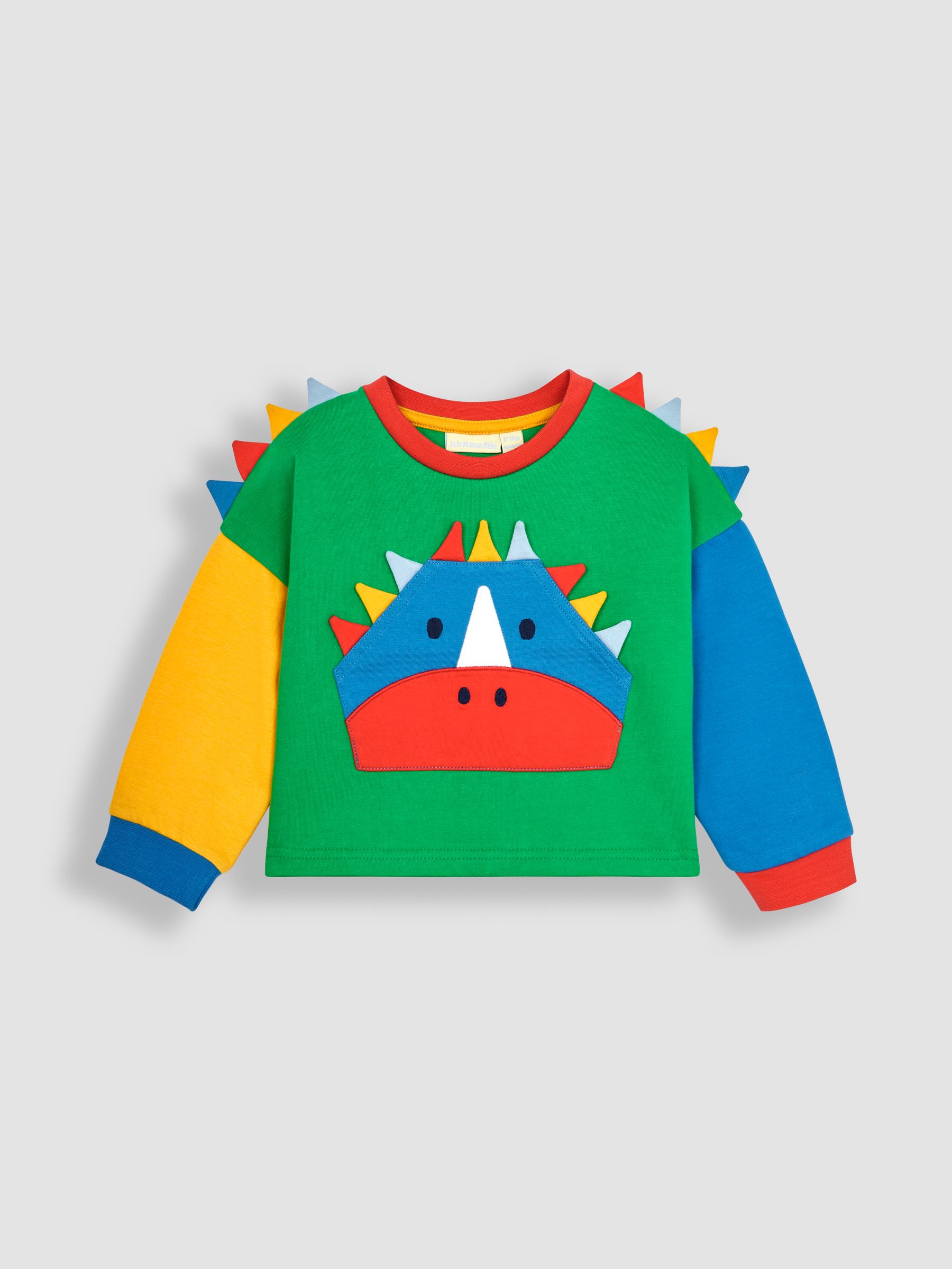 Green Dino Appliqué Novelty Sweatshirt - Image 1 of 3