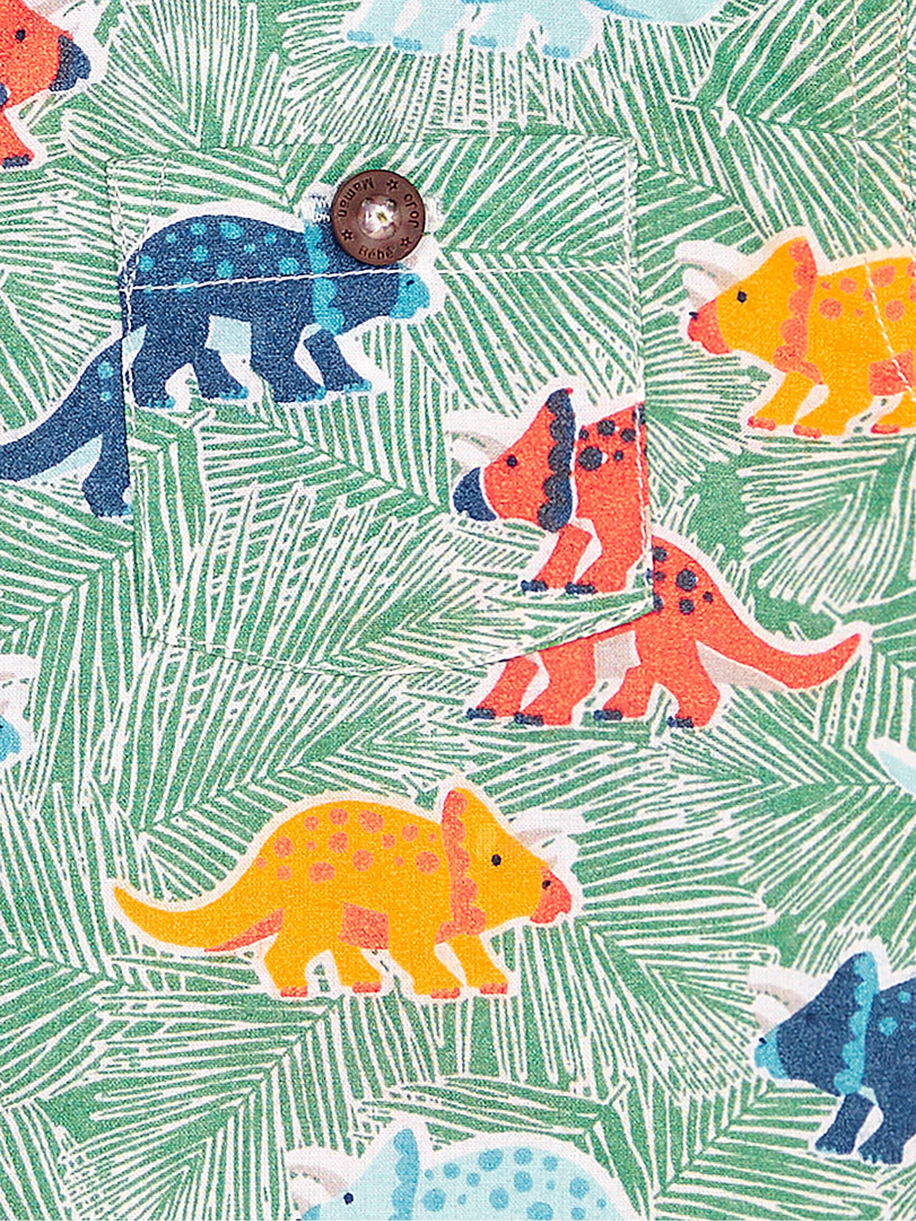 Green Triceratops Printed Shirt & Shorts Set - Image 7 of 7