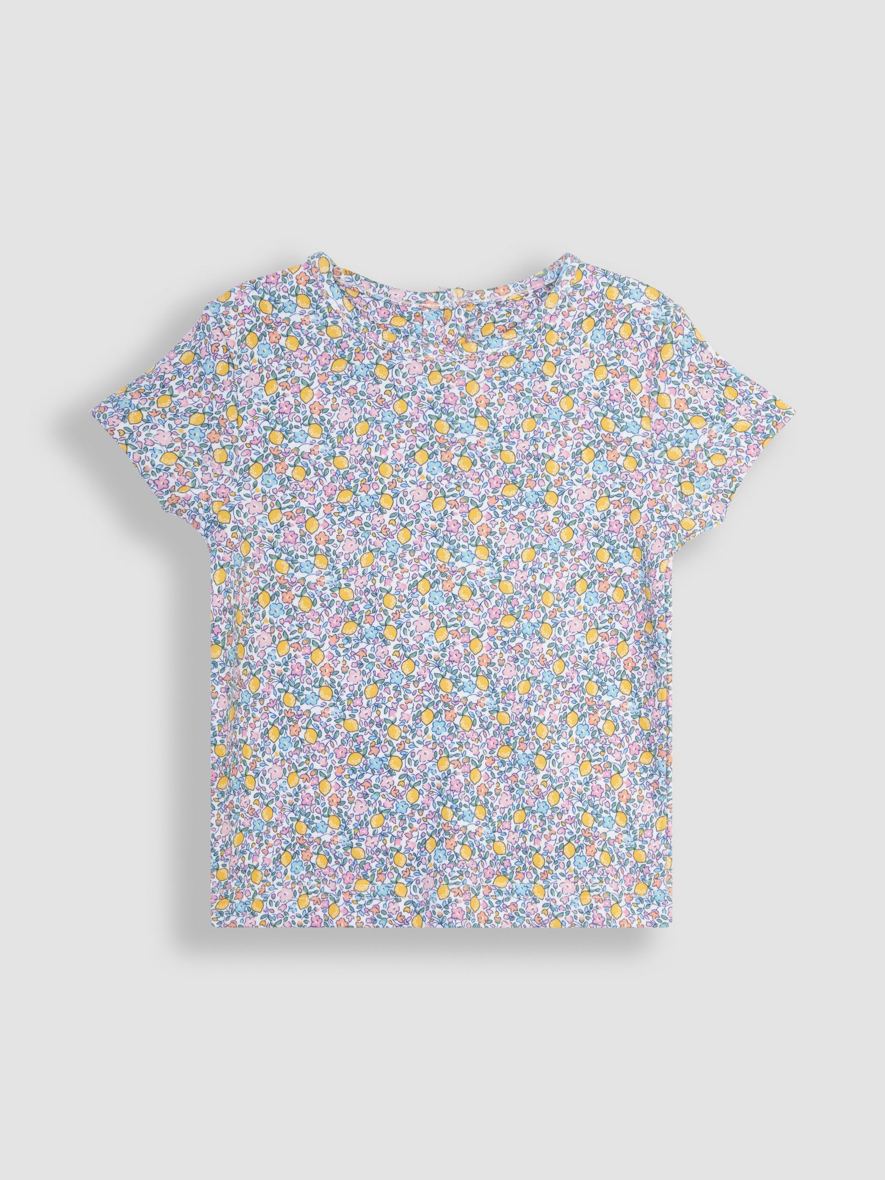 Duck Egg 2-Piece Duck Appliqué Dungaree Dress & Floral T-Shirt Set - Image 4 of 5