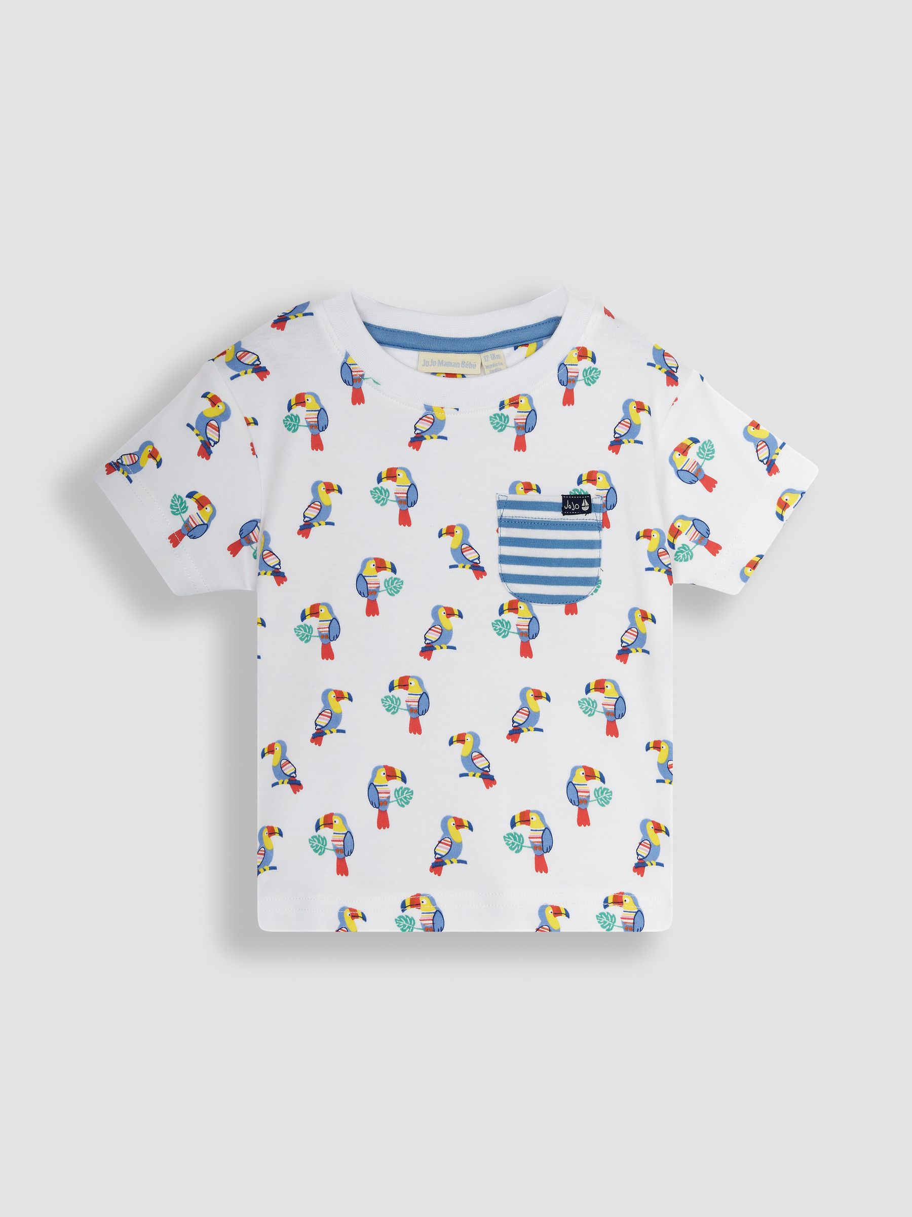 White Toucan 2-Pack Pocket T-Shirts - Image 2 of 4