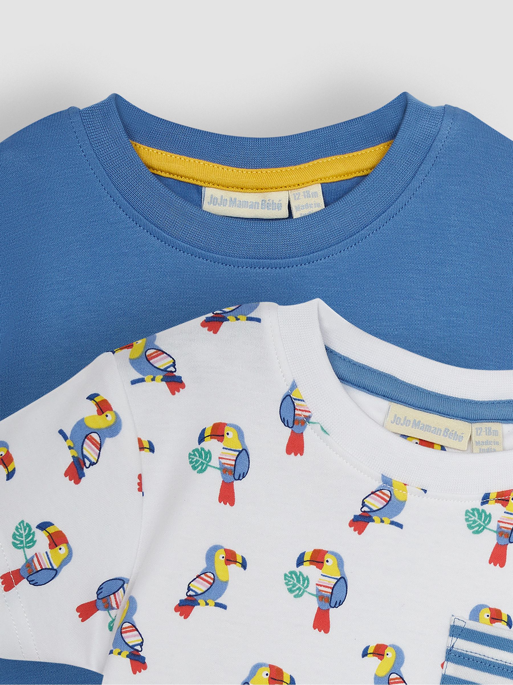 White Toucan 2-Pack Pocket T-Shirts - Image 4 of 4