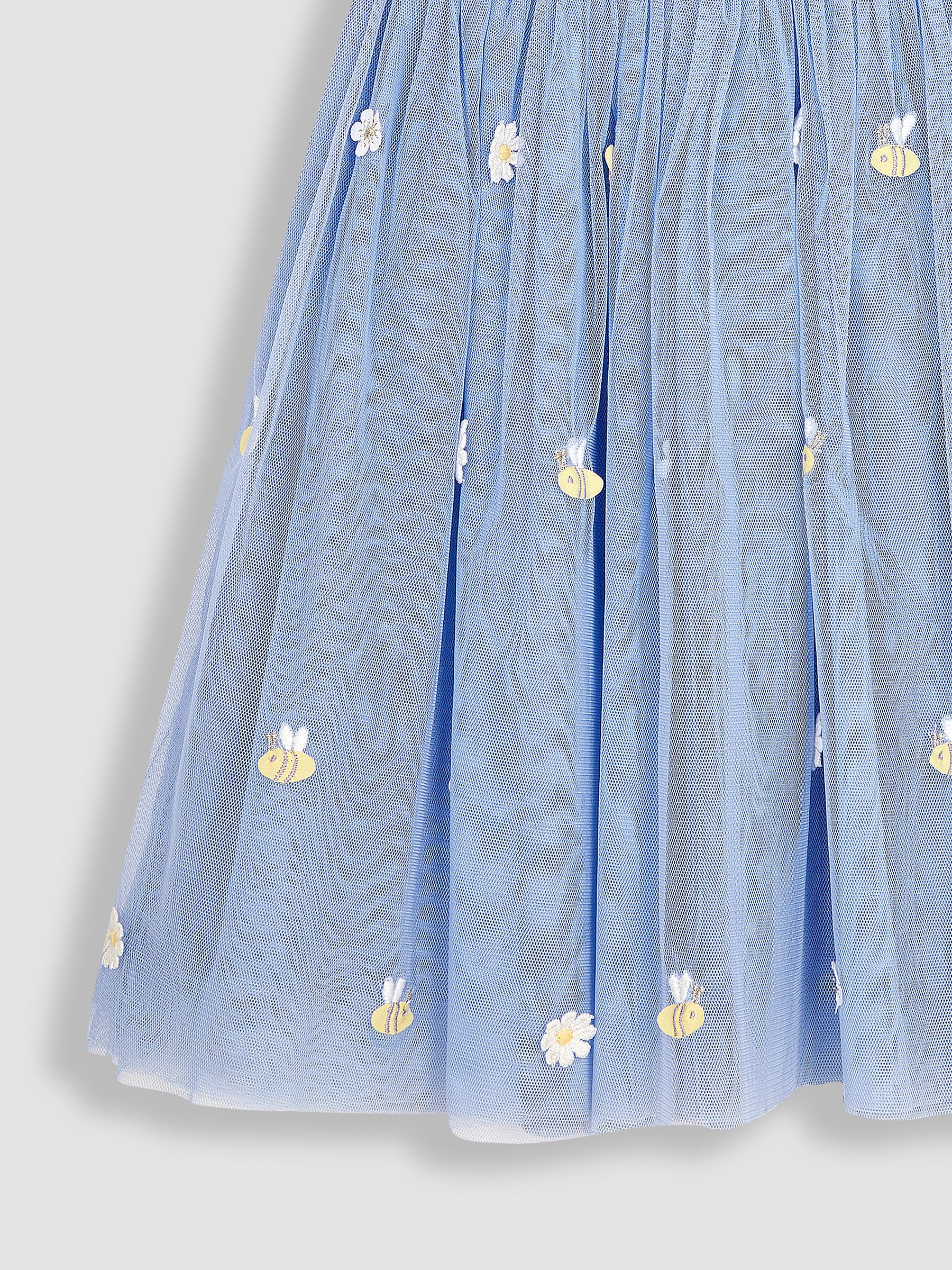 Cornflower Daisy & Bee Embroidered Tulle Party Dress - Image 7 of 7