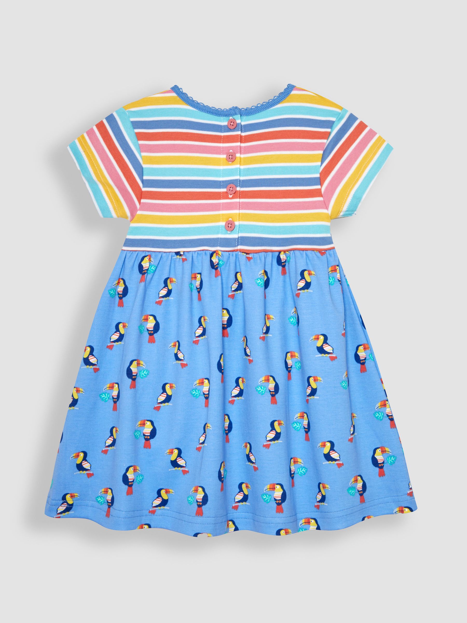 Blue Toucan Mix & Match With Pet In Pocket Jersey Dress - Image 4 of 6