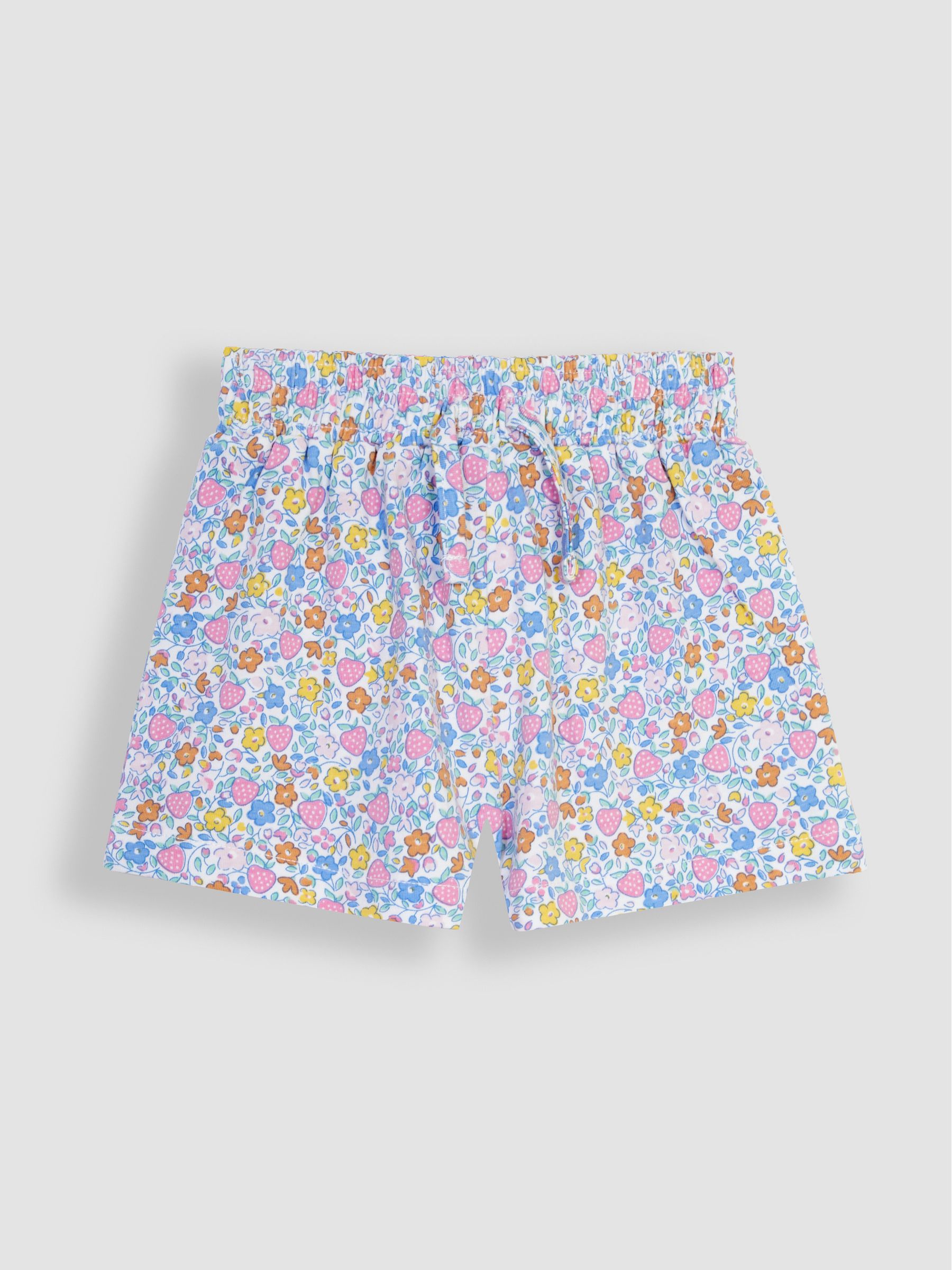 2-Piece Crinkle Cotton Blouse & Pretty Shorts Set in White - Image 3 of 4